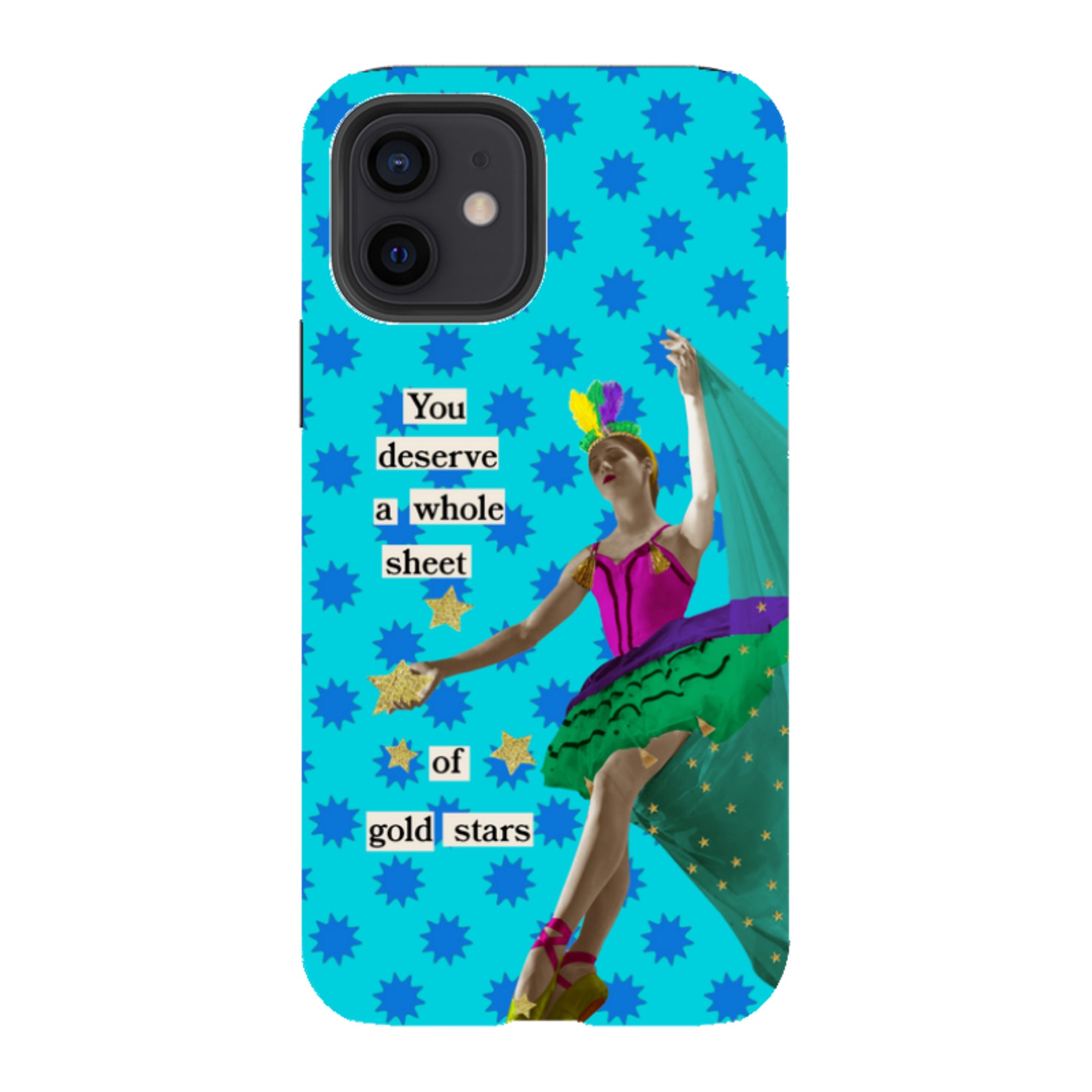 iPhone Tough Case - Gold Stars By Clare Jordan