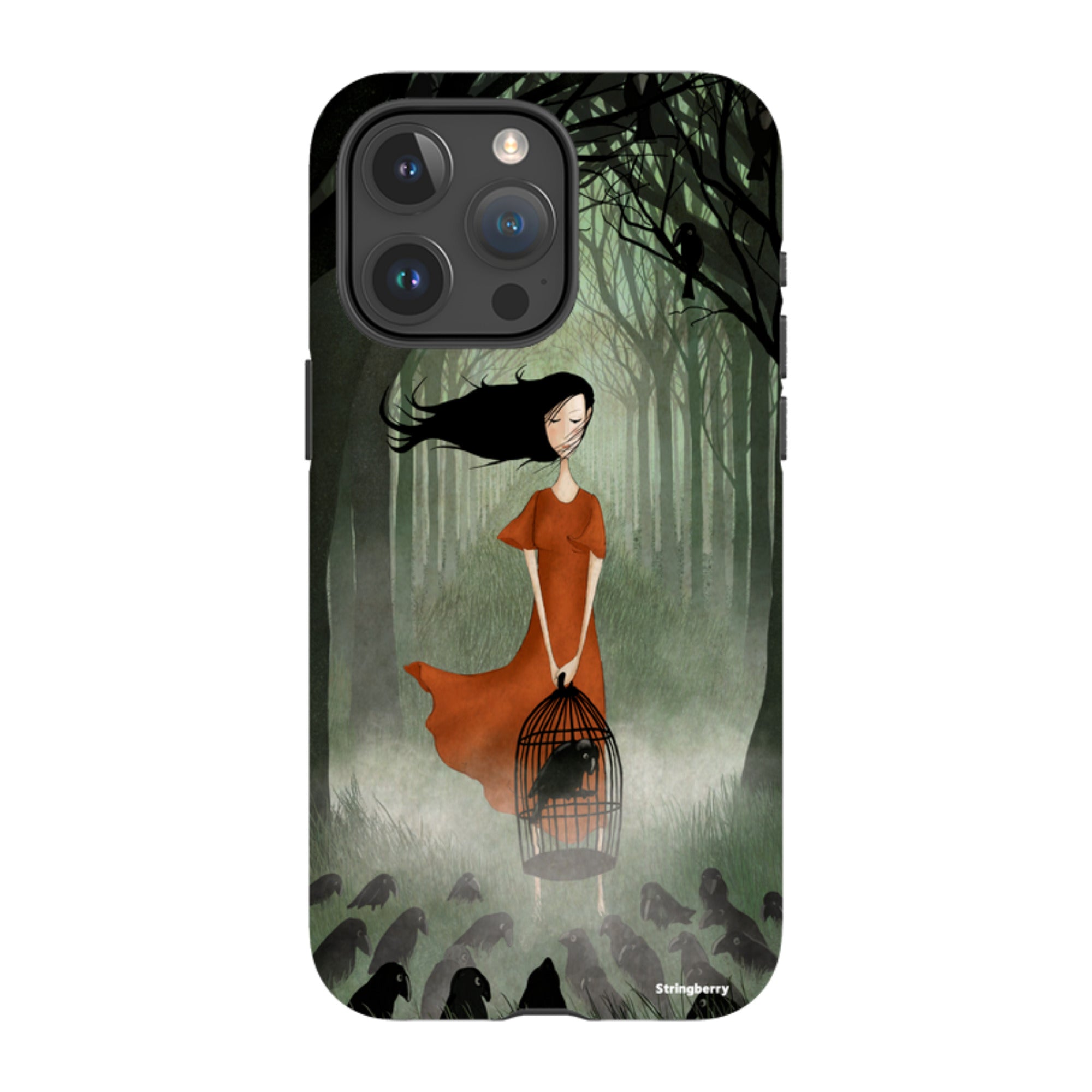 iPhone Tough Case - The Raven Girl By Maja Lindberg