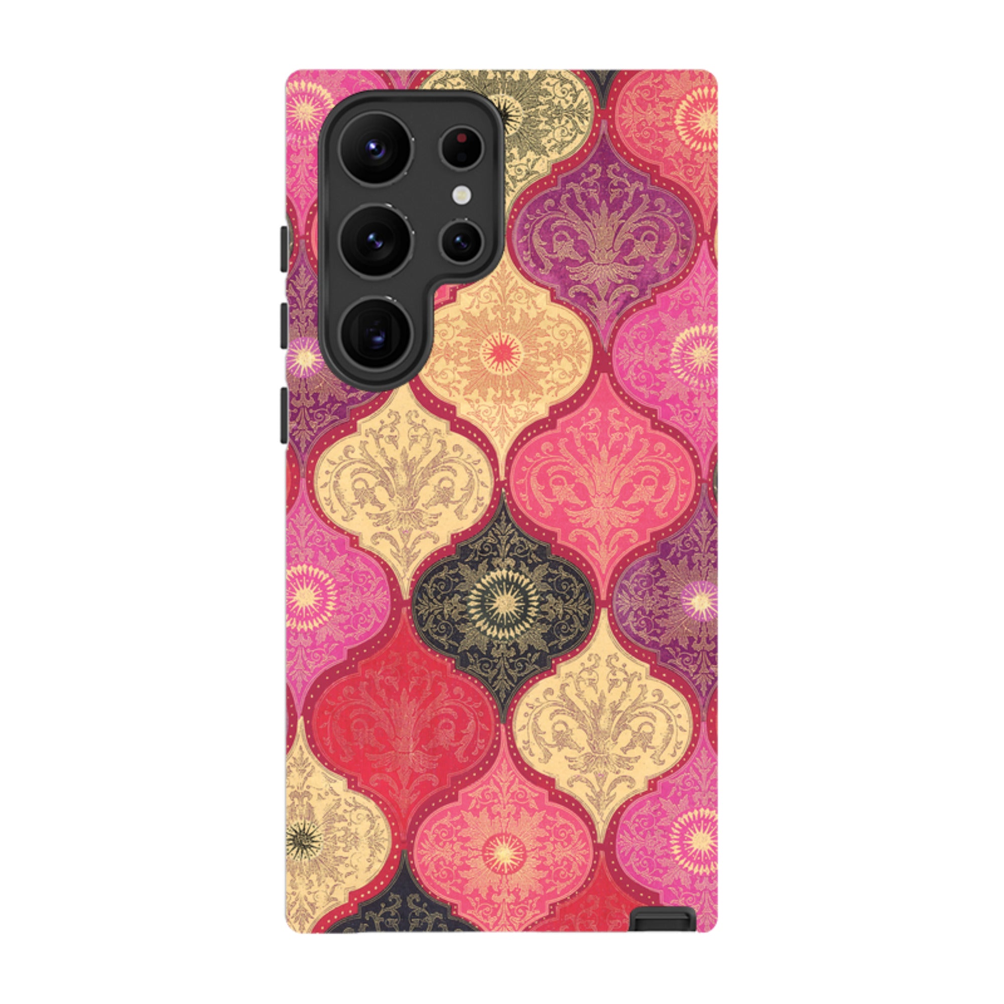 Samsung Tough Case - Red Damask By Jehane