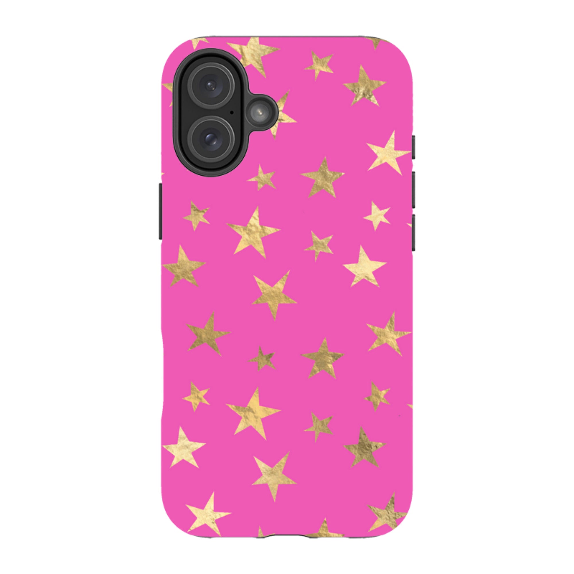 iPhone MagSafe Tough Case - Pink and Gold Stars