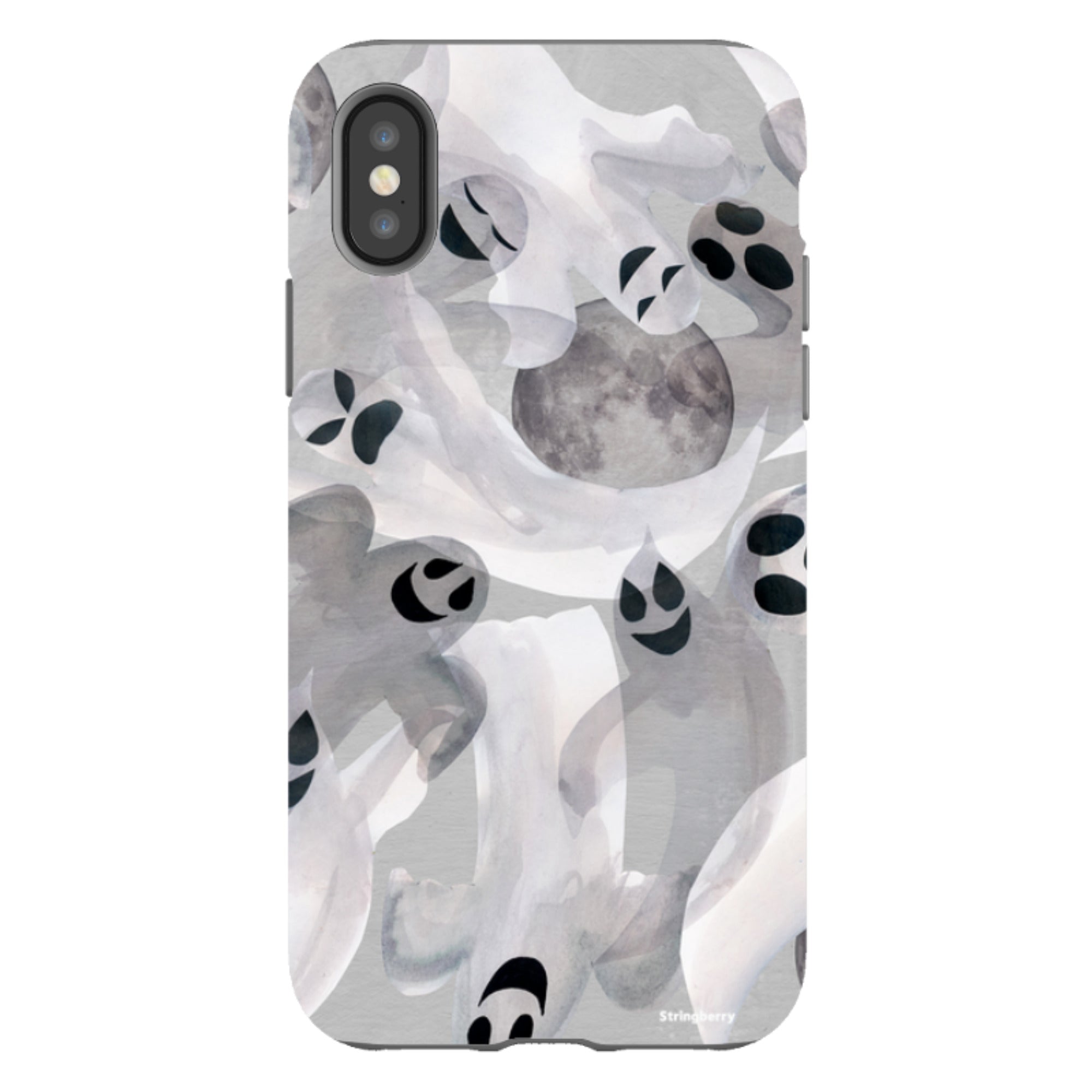 iPhone Tough Case - Ghosts and Moons By Tracey English