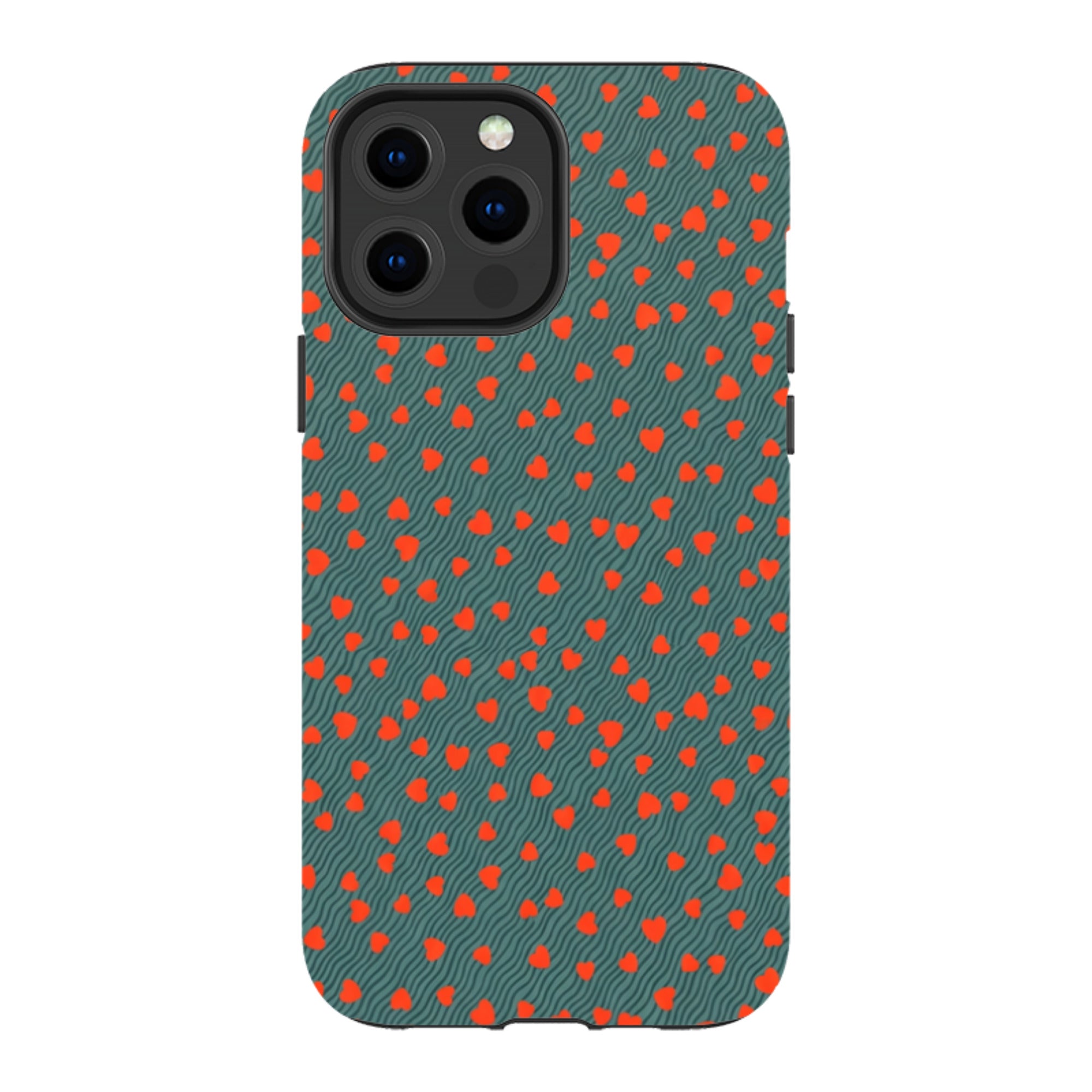 iPhone MagSafe Tough Case - Red Hearts