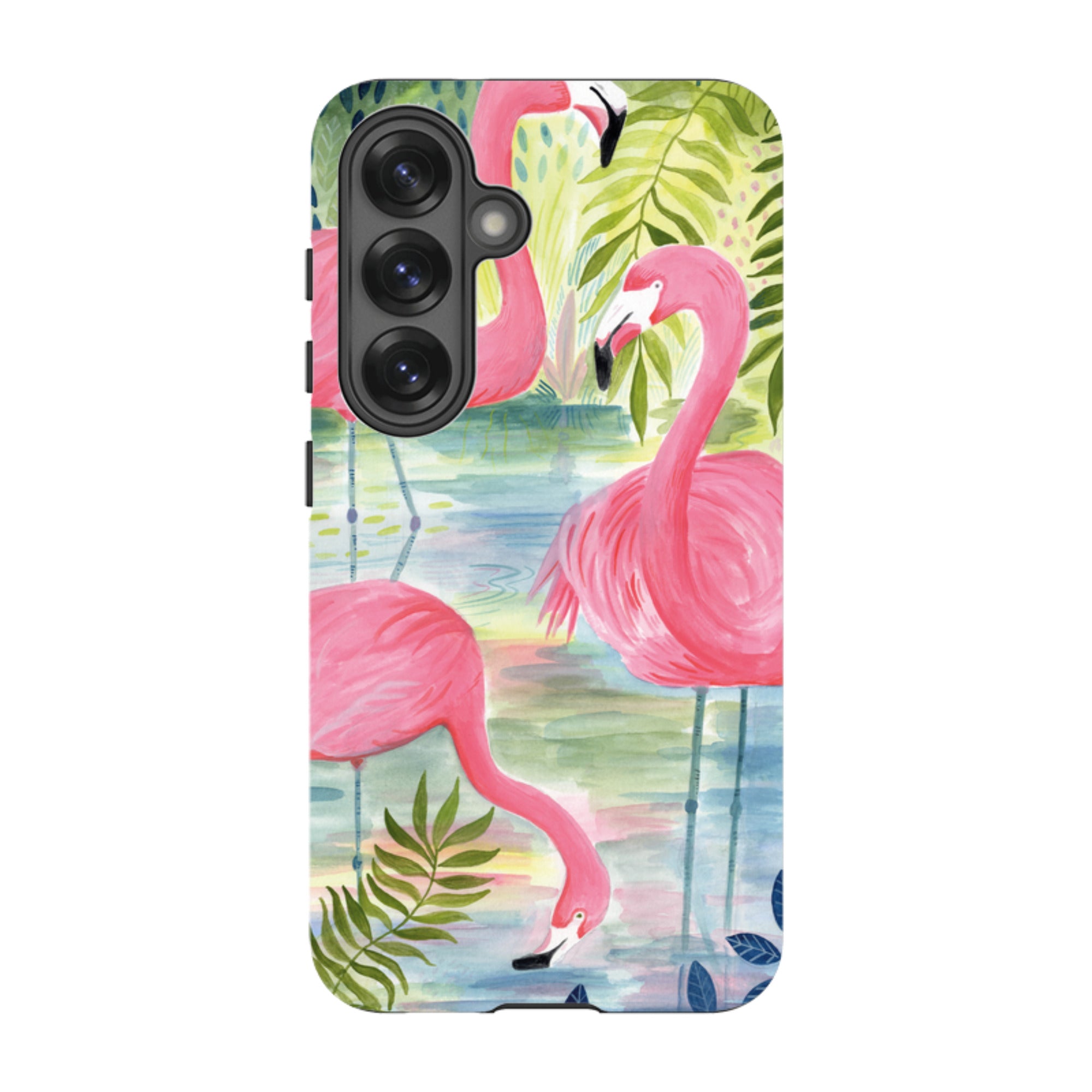 Samsung Tough Case - Three Flamingo By Bex Parkin