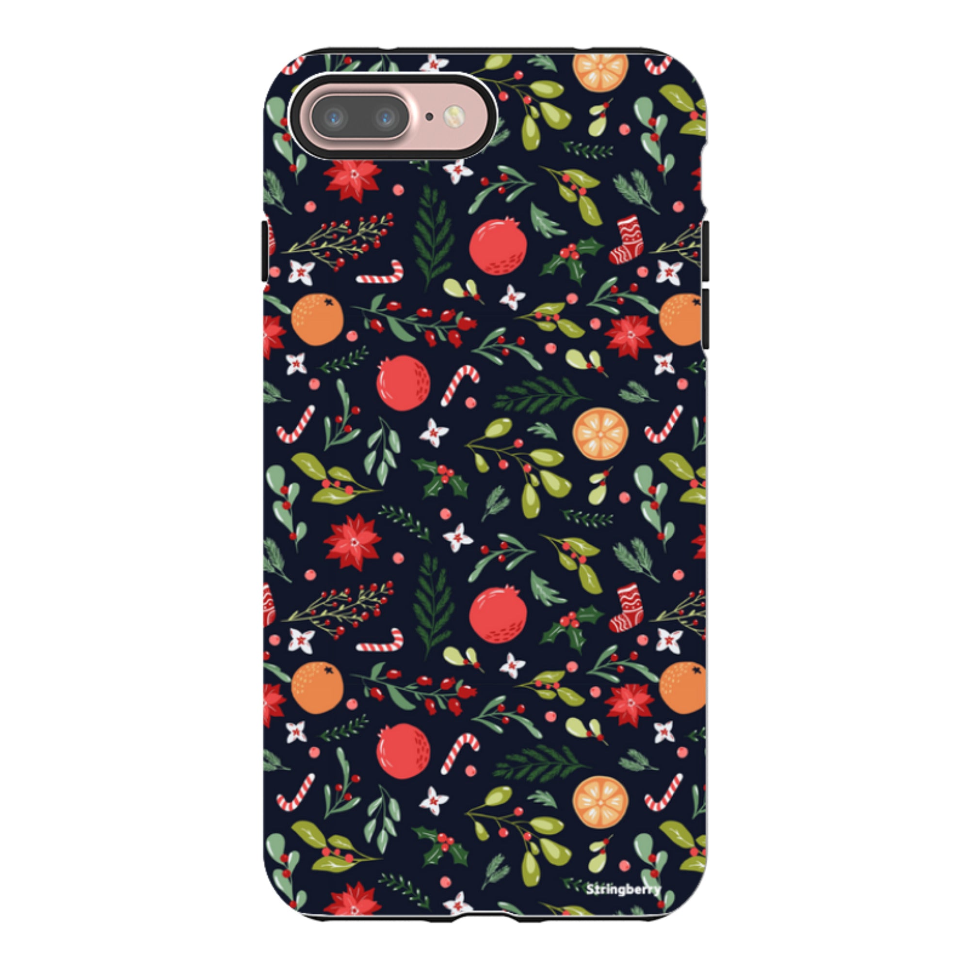 iPhone Tough Case - Oranges and Candy Canes II