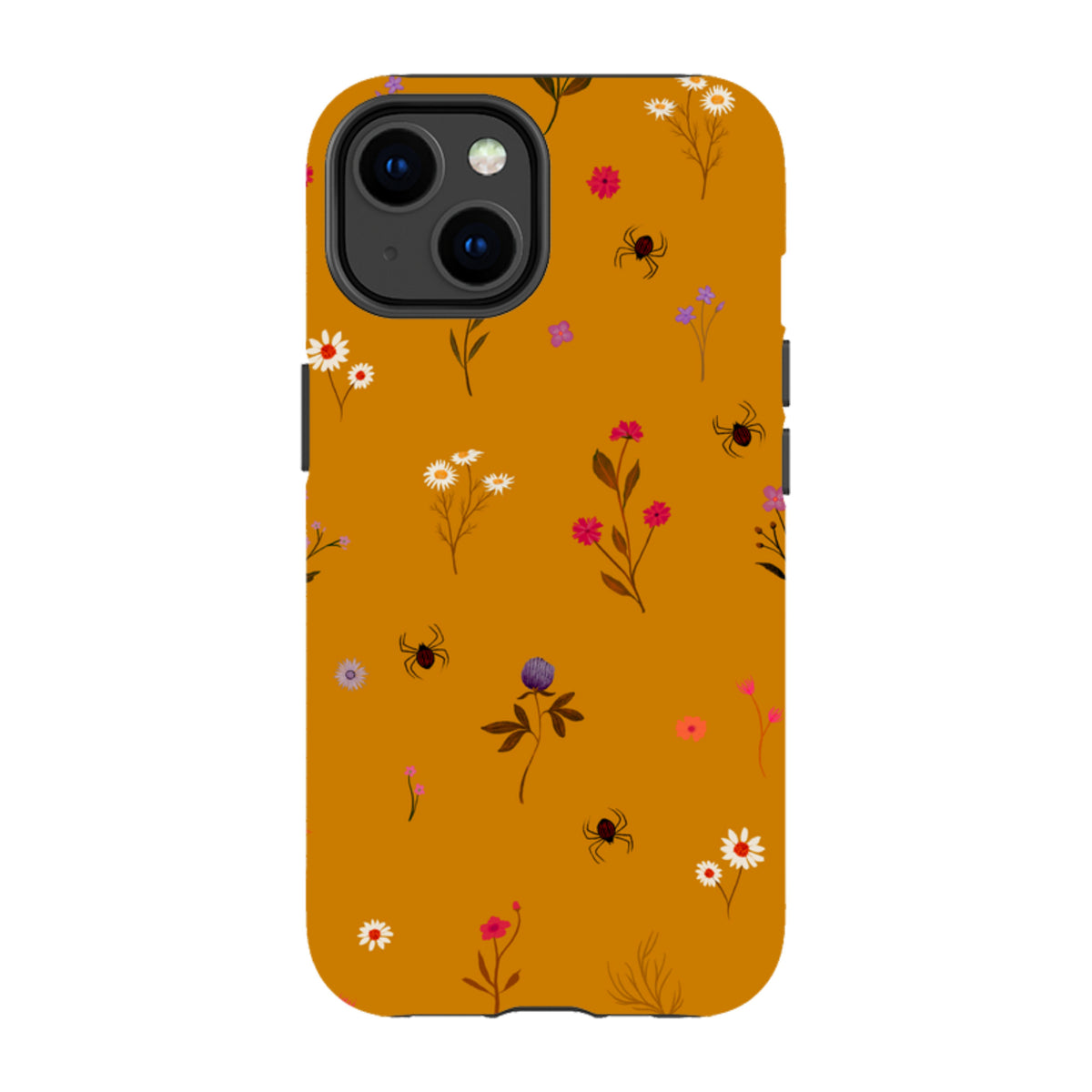iPhone Tough Case - Florals and Spiders - Spice By Katherine Quinn