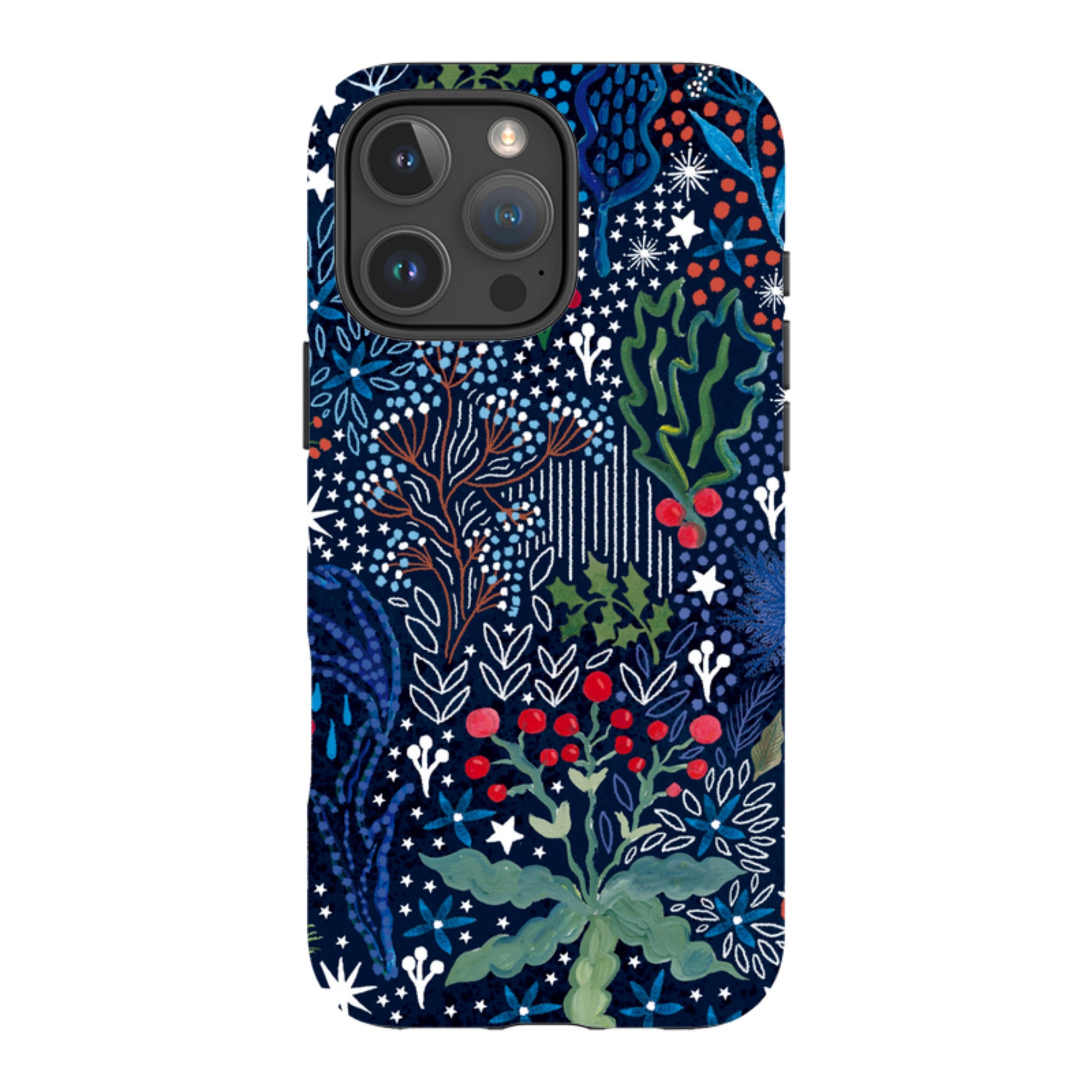 iPhone Tough Case - Winter Flowers I By Emma Frances Grant