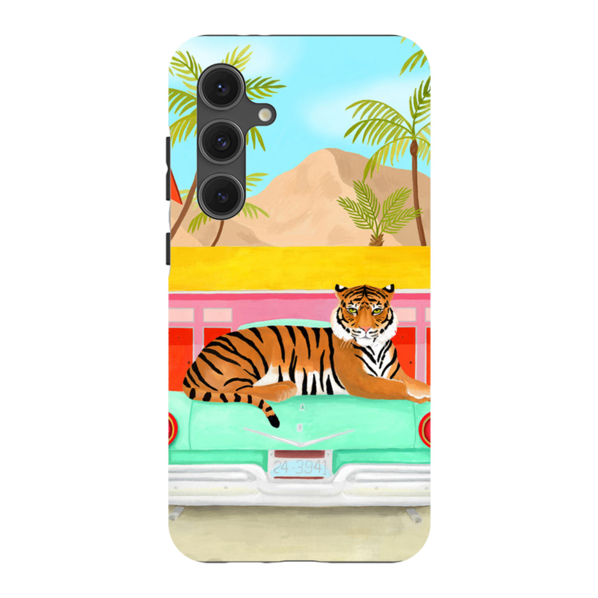 Samsung Tough Case - Palm Motel Tiger By Bex Parkin