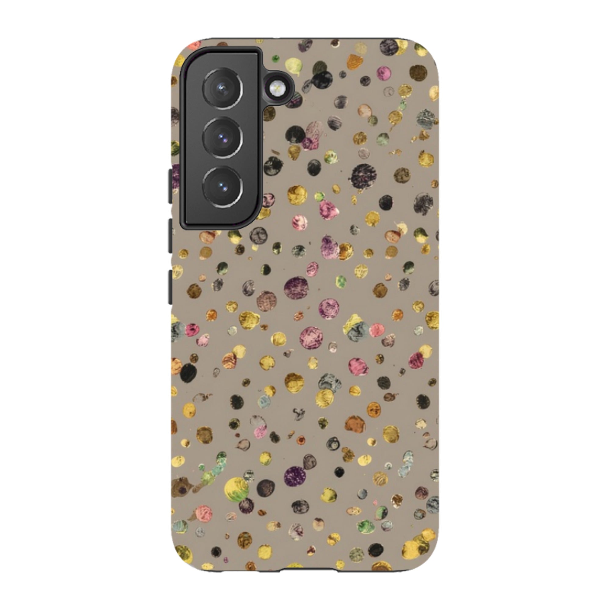 Samsung Tough  Case - Grey Polka