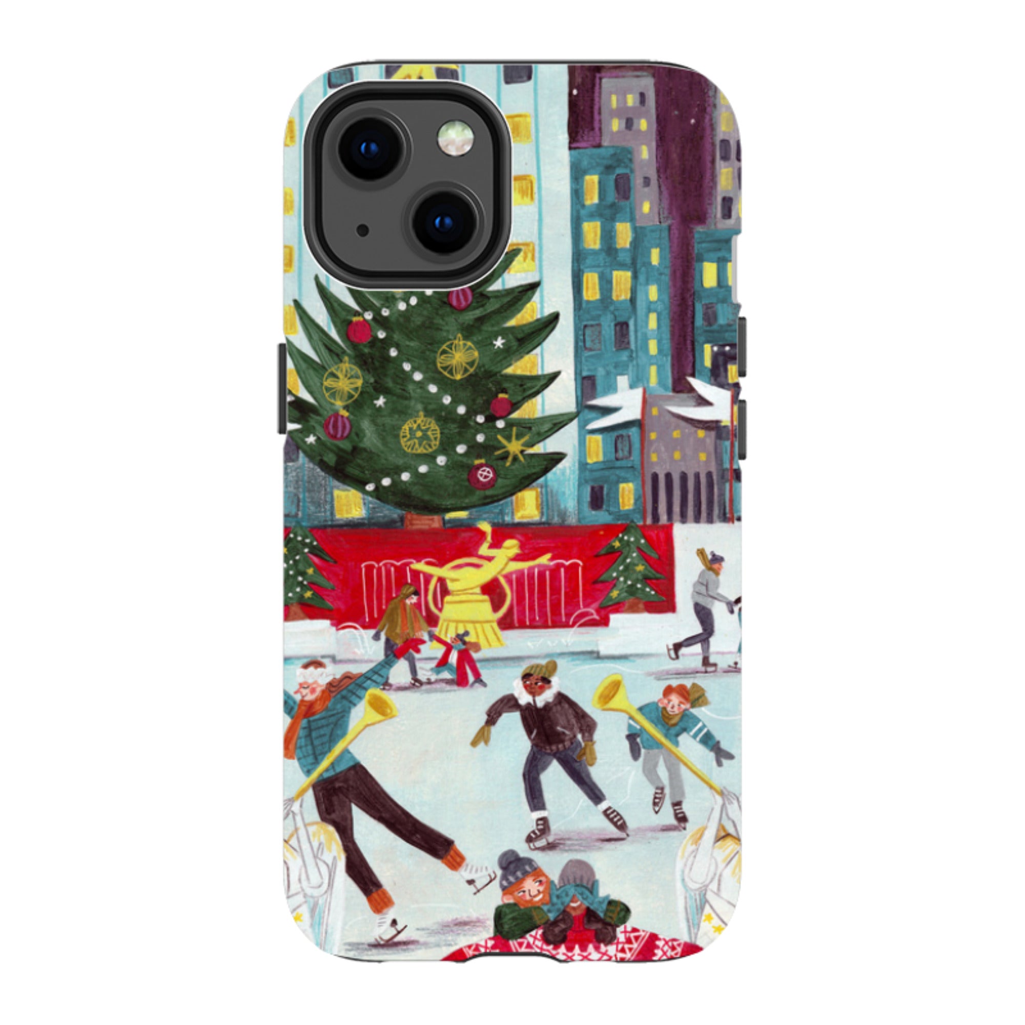 iPhone Tough Case - Xmas In New York By Caroline Bonne Muller