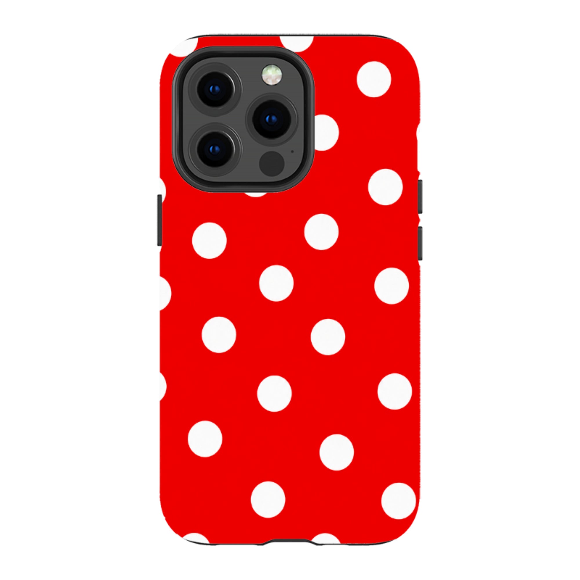 iPhone MagSafe Tough Case - Red & White Polka Dot