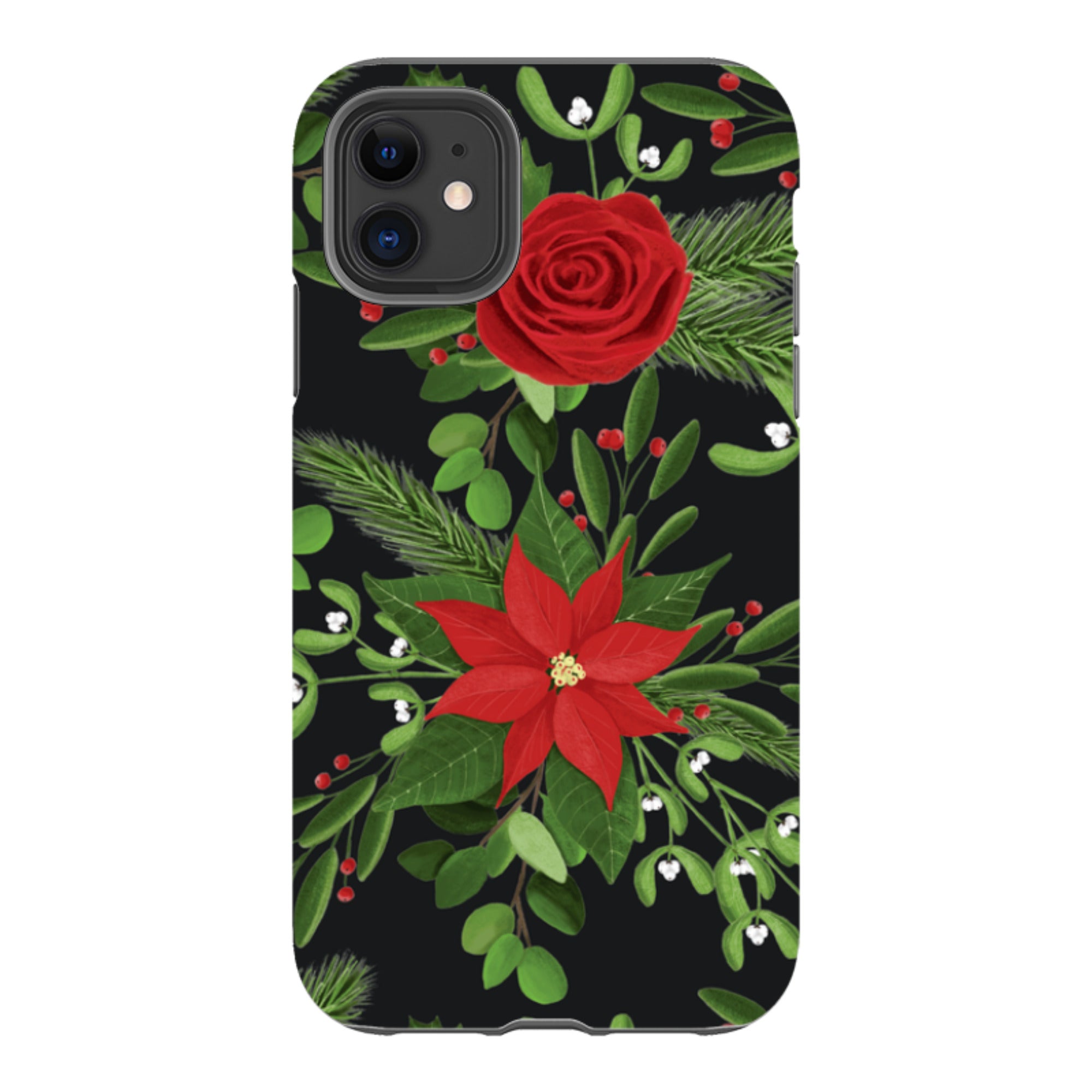 iPhone Tough Case - Black White Plaid By Abby Jacobs