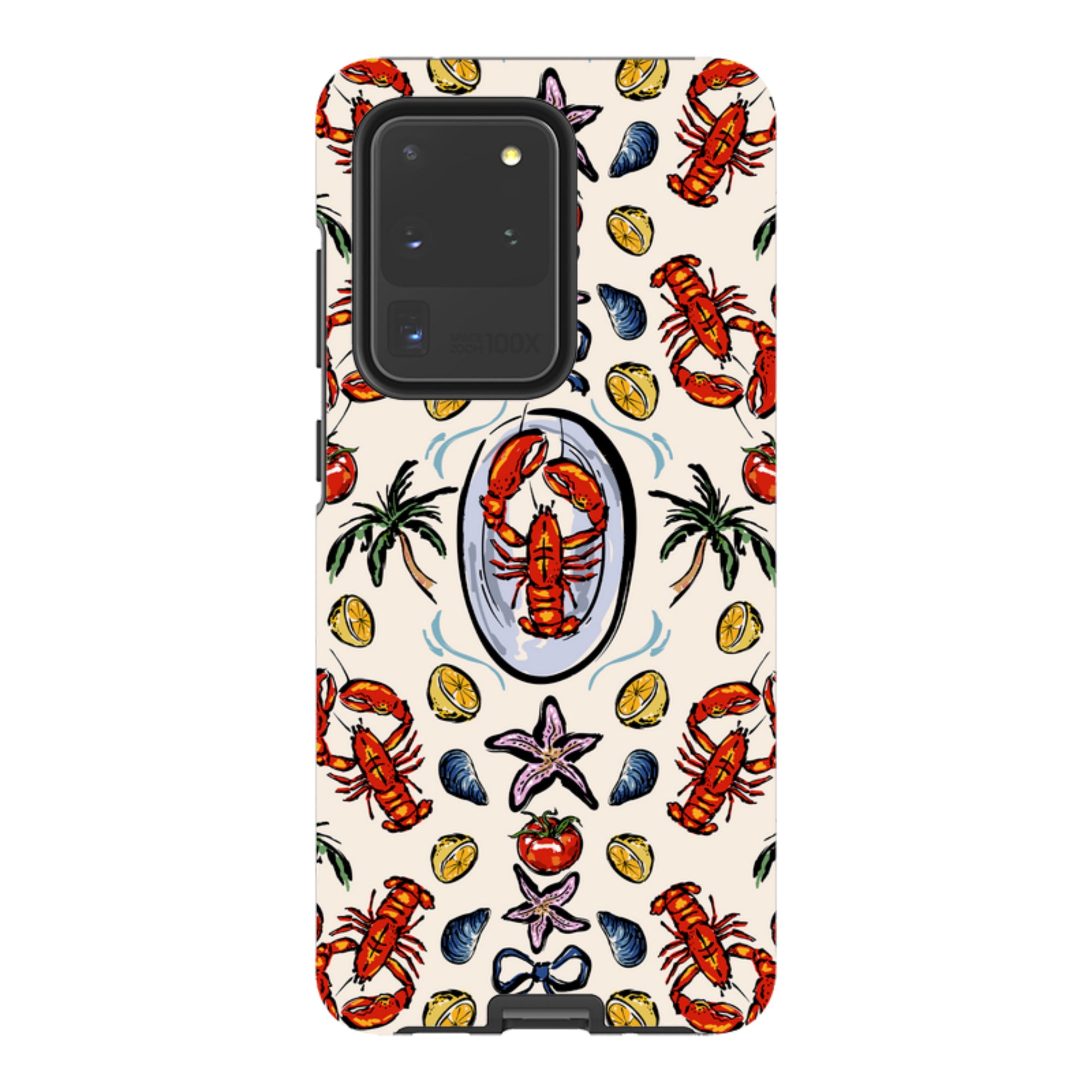 Samsung Tough Case - Seafood and palm trees