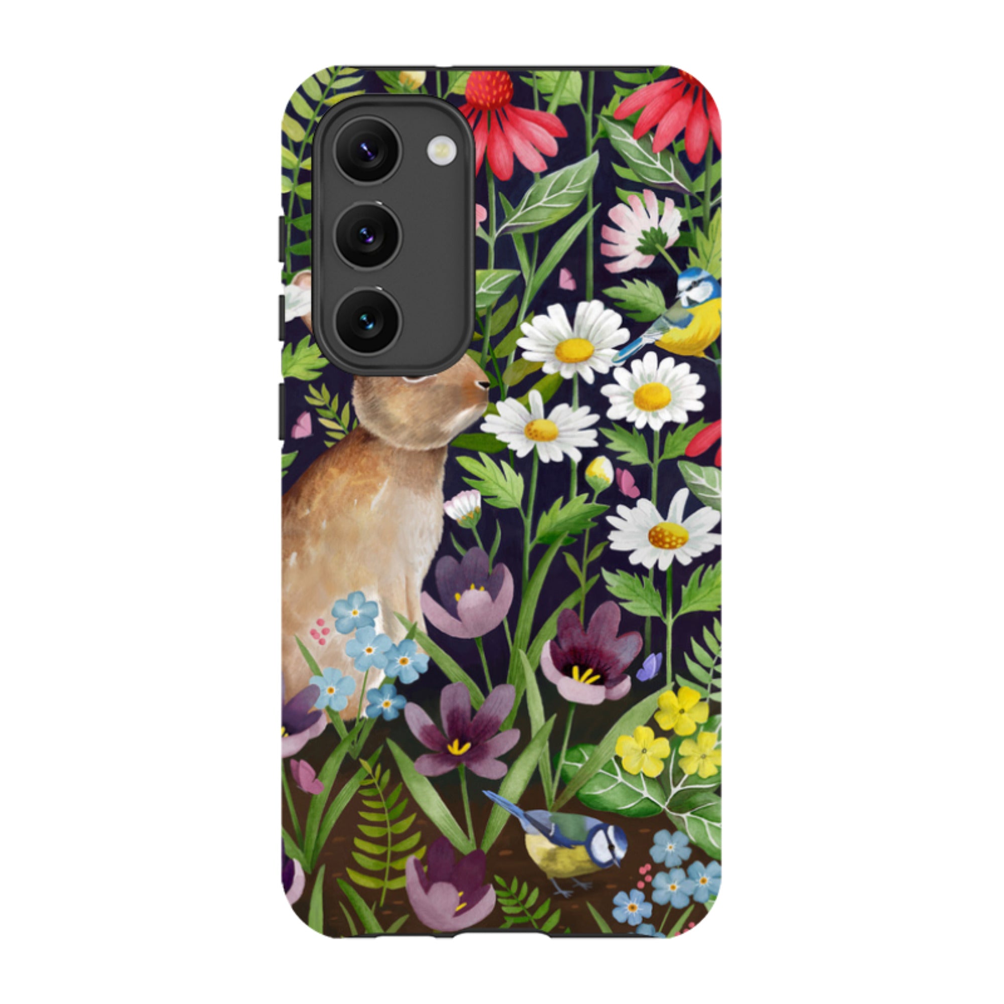 Samsung Tough Case - Rabbit And Wildflowers By Bex Parkin