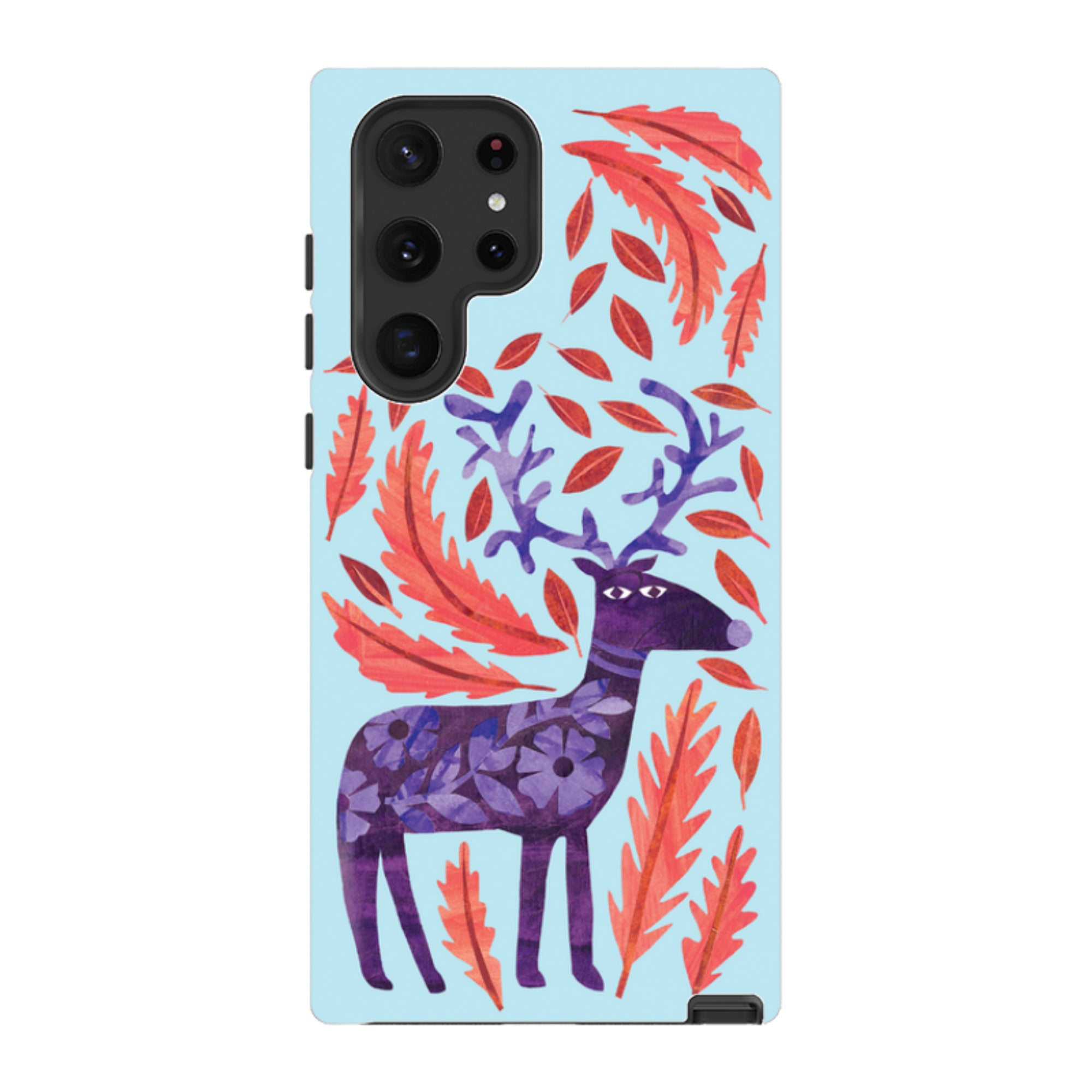 Samsung Tough Case - Purple Reindeer By Tracey English