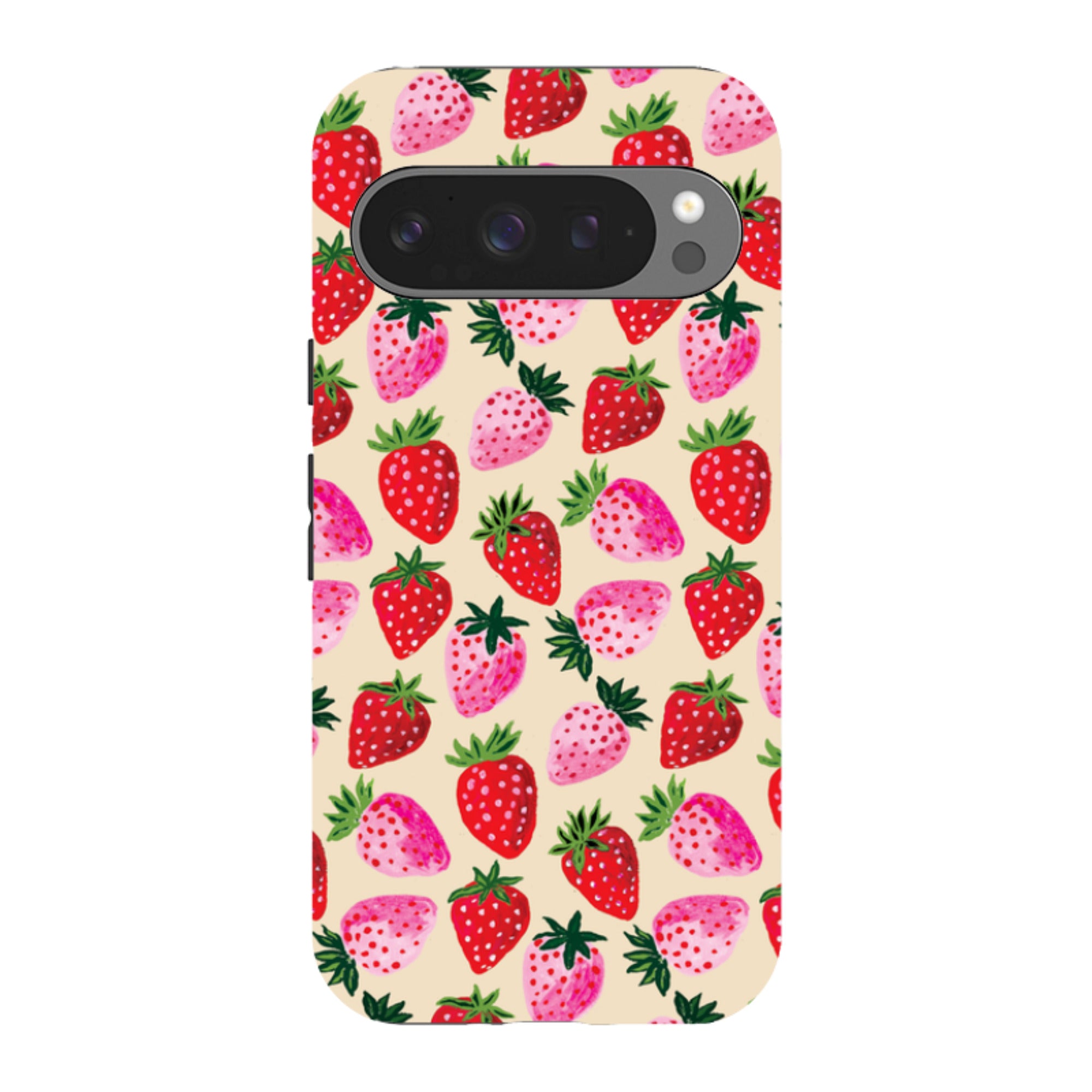 Google Tough Case - Strawberry Scatter Cream By Emma Frances Grant