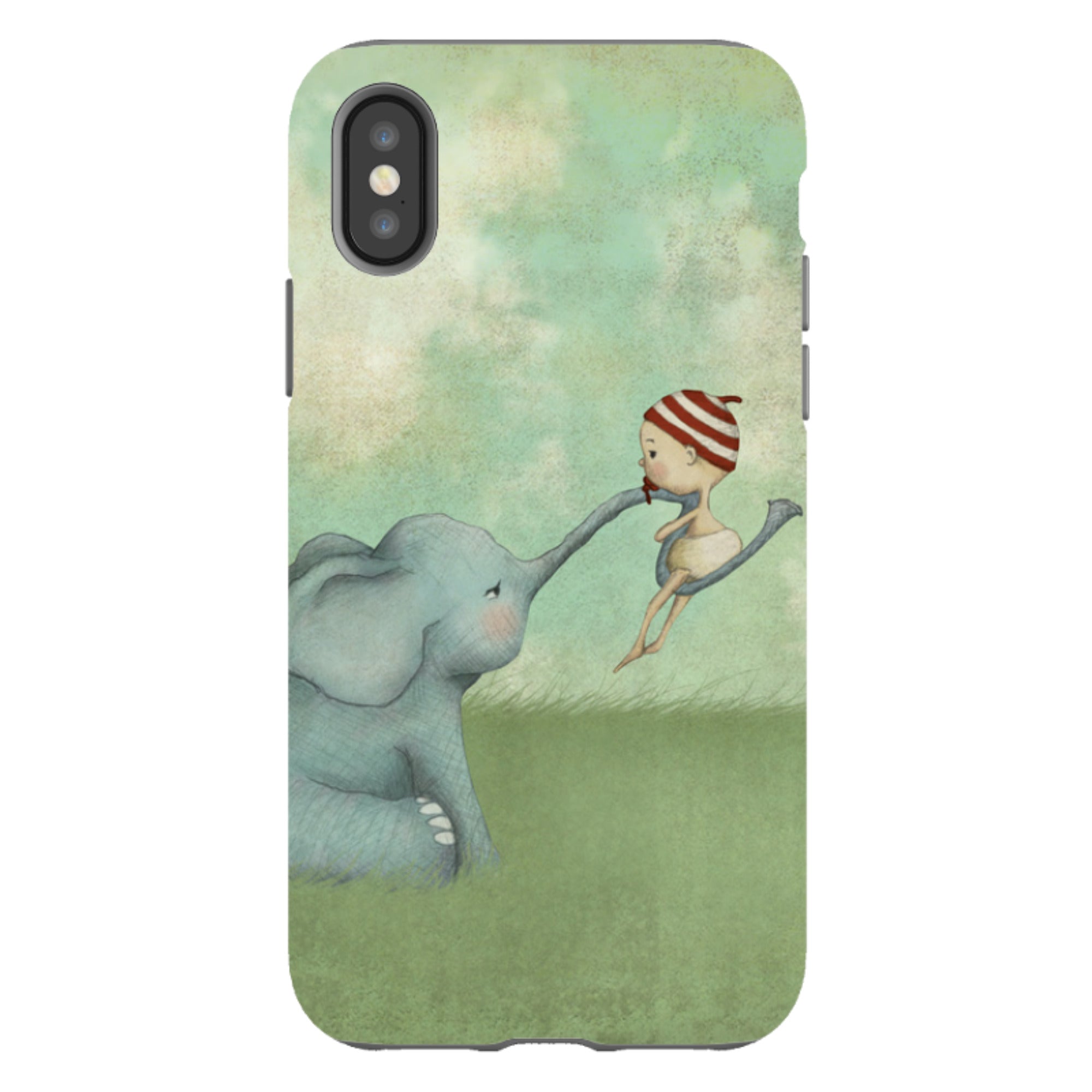 iPhone Tough Case - Elephant Baby By Maja Lindberg