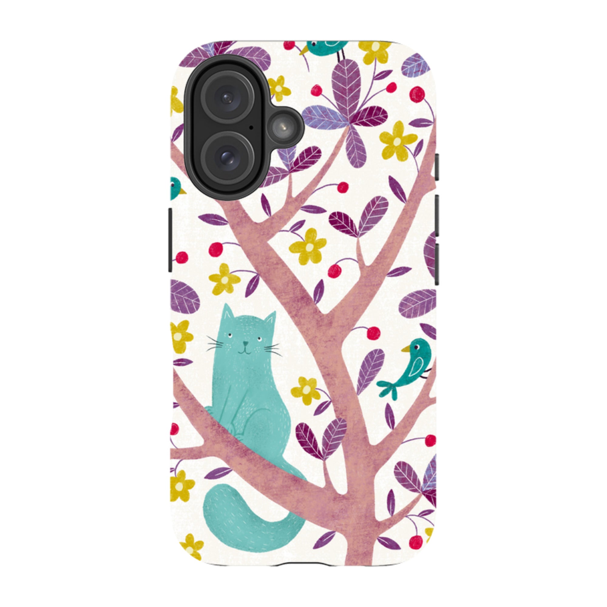 iPhone Tough Case - Cat And Bird By Suzy Taylor