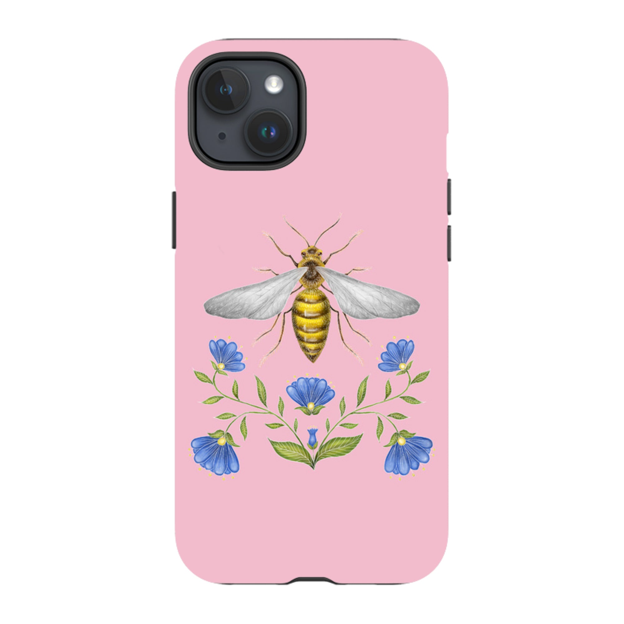 iPhone Tough Case - Wings Of Freedom Pink By Catherine Rowe