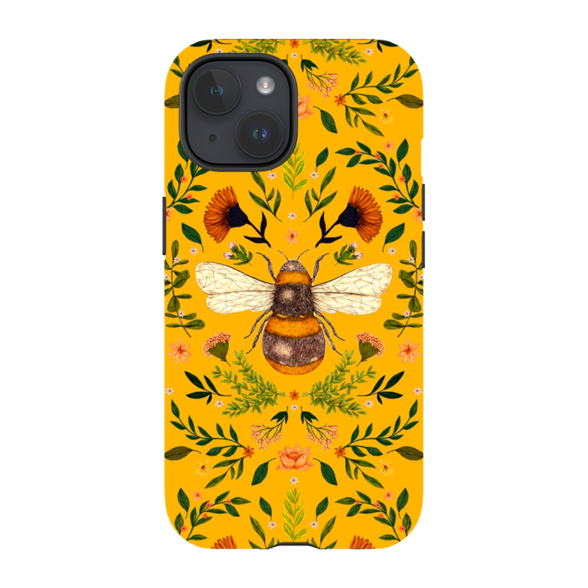 iPhone MagSafe Tough Case -  Botanical Bee Honey By Jade Mosinski