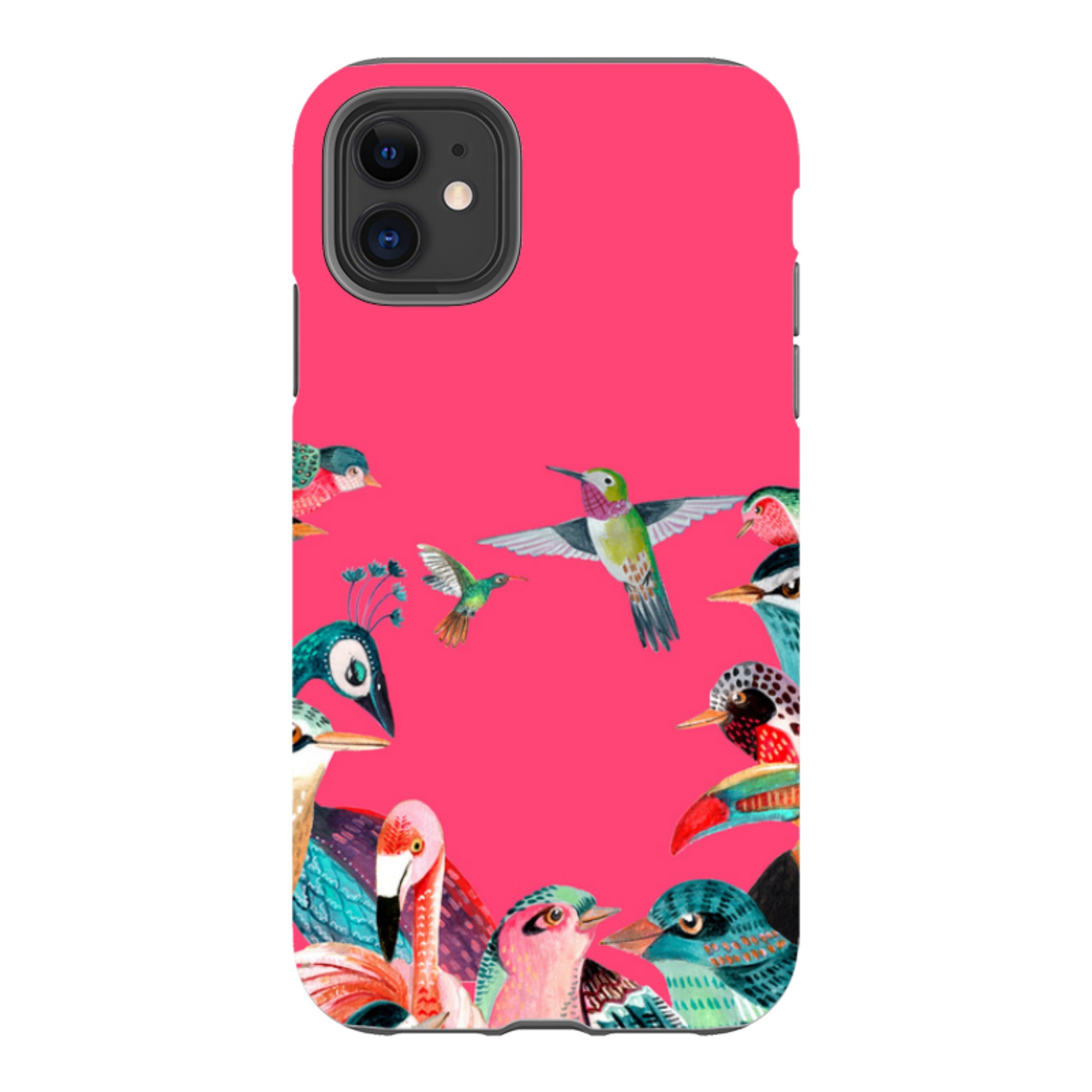 iPhone Tough Case - Pink Birds By Caroline Bonne Muller