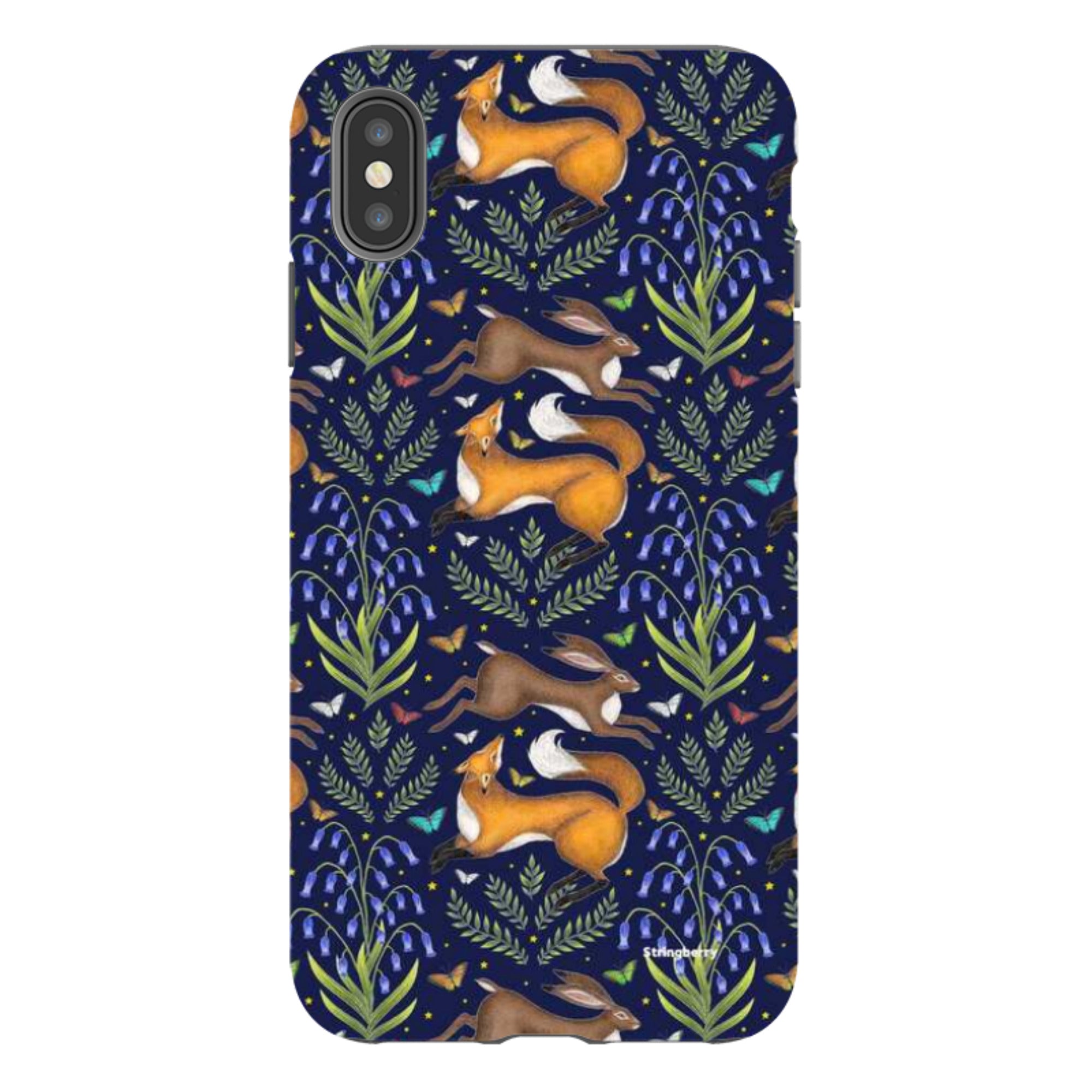 iPhone Tough Case - Fox And Hare By Catherine Rowe