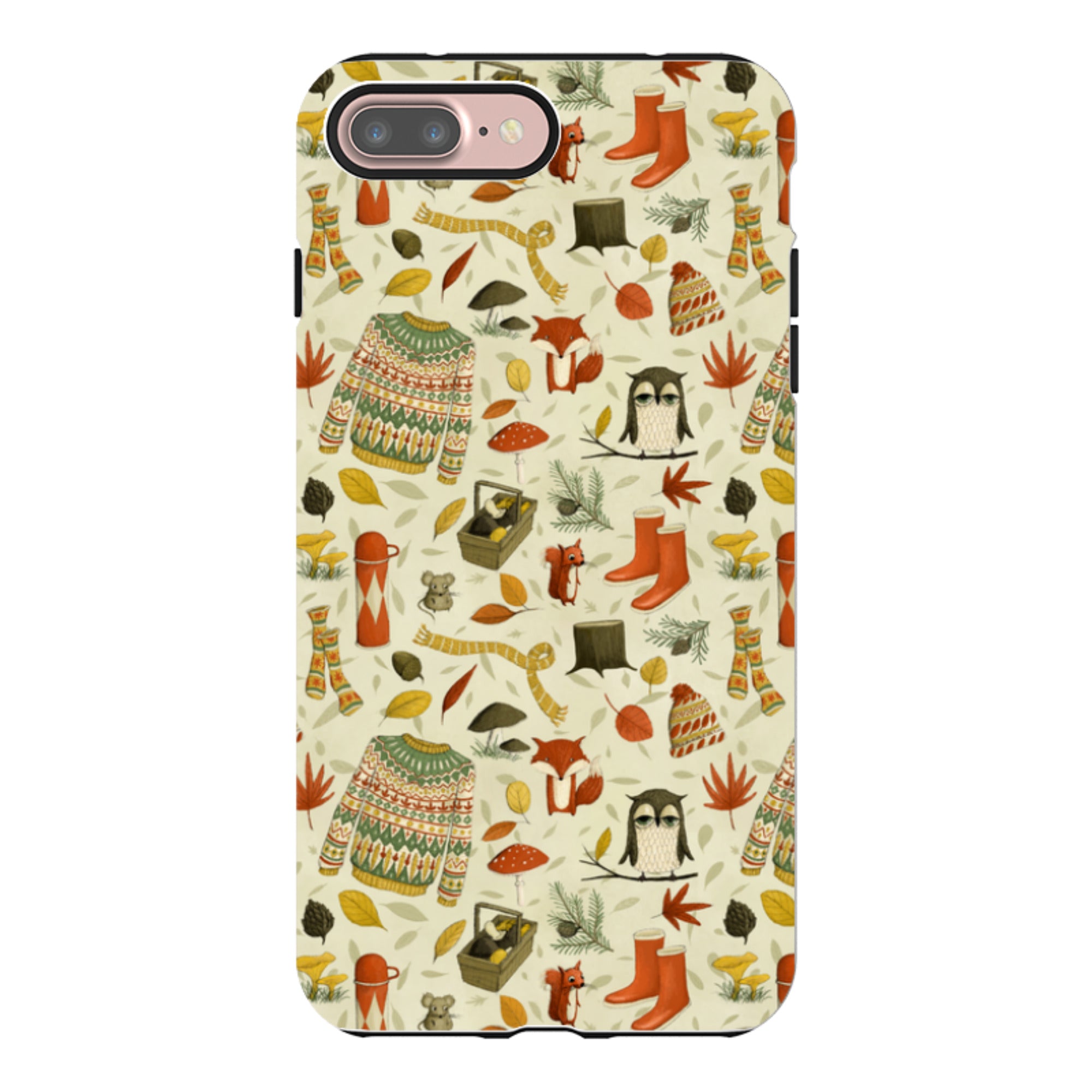 iPhone Tough Case - Autumn Pattern By Maja Lindberg