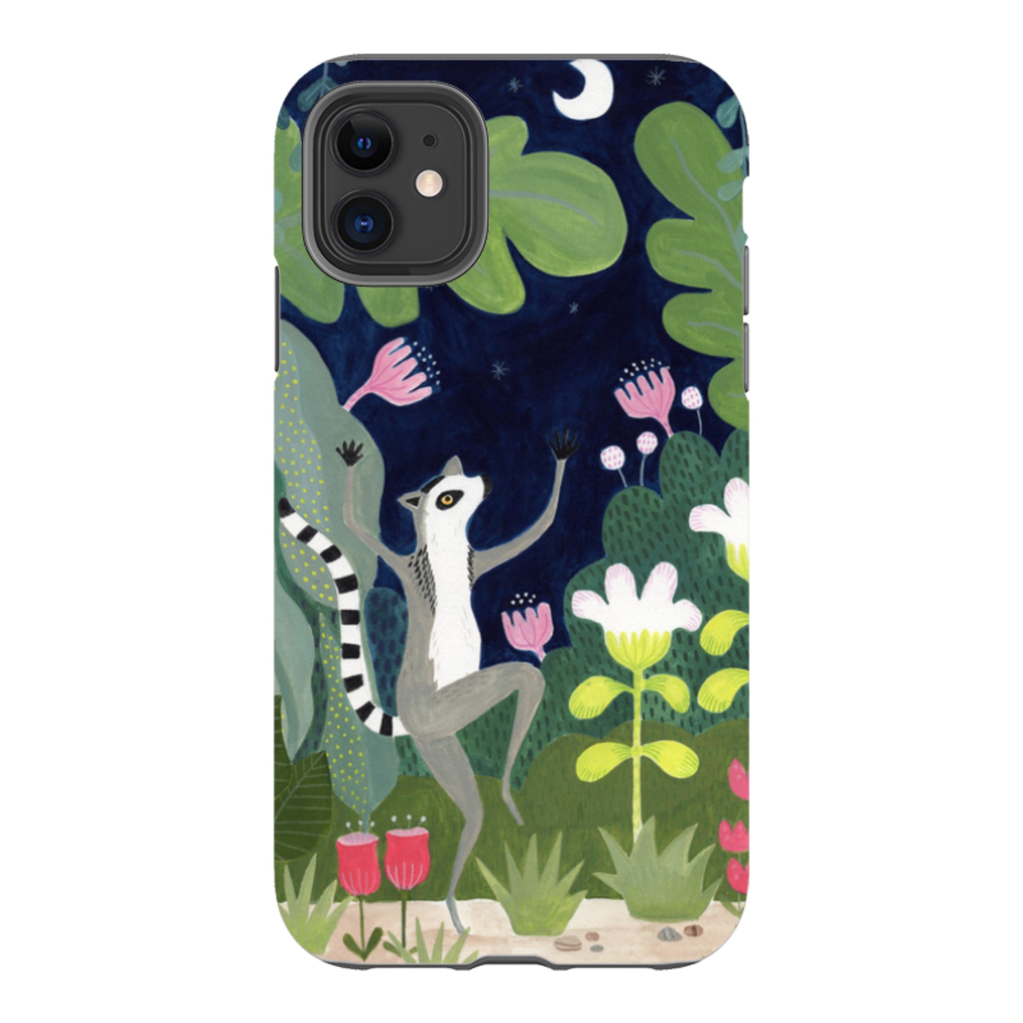 iPhone Tough Case - Dancing Lemur By Bex Parkin