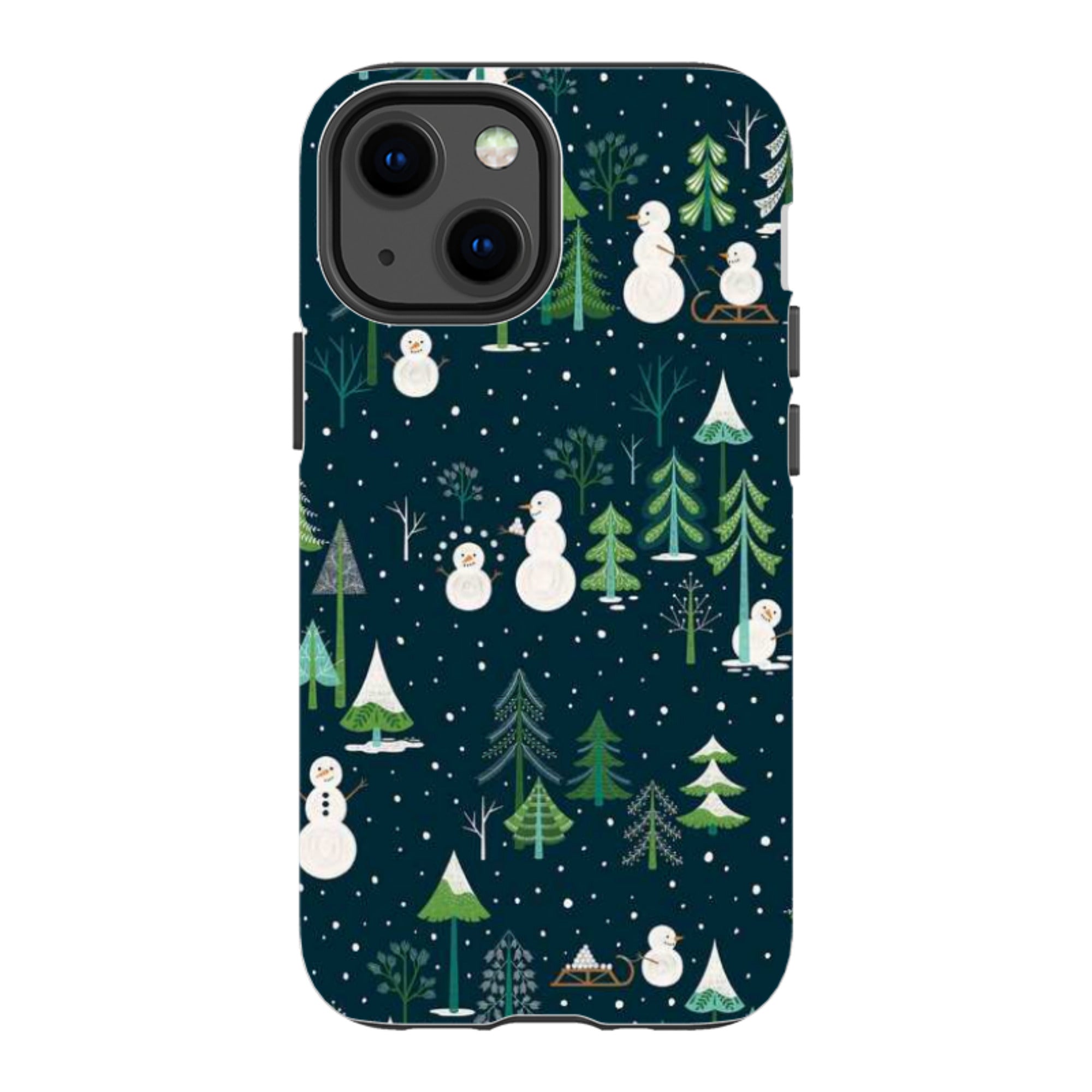 iPhone Tough Case - Snowman Playground By Jenny Zemanek