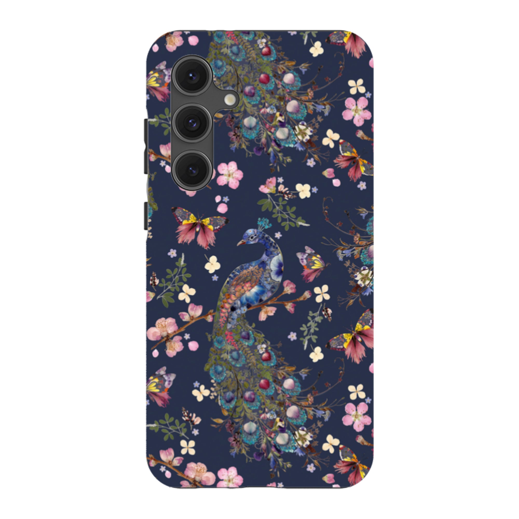 Samsung Tough Case - Peacock and Cherry Blossoms Iris By Helen Ahpornsiri