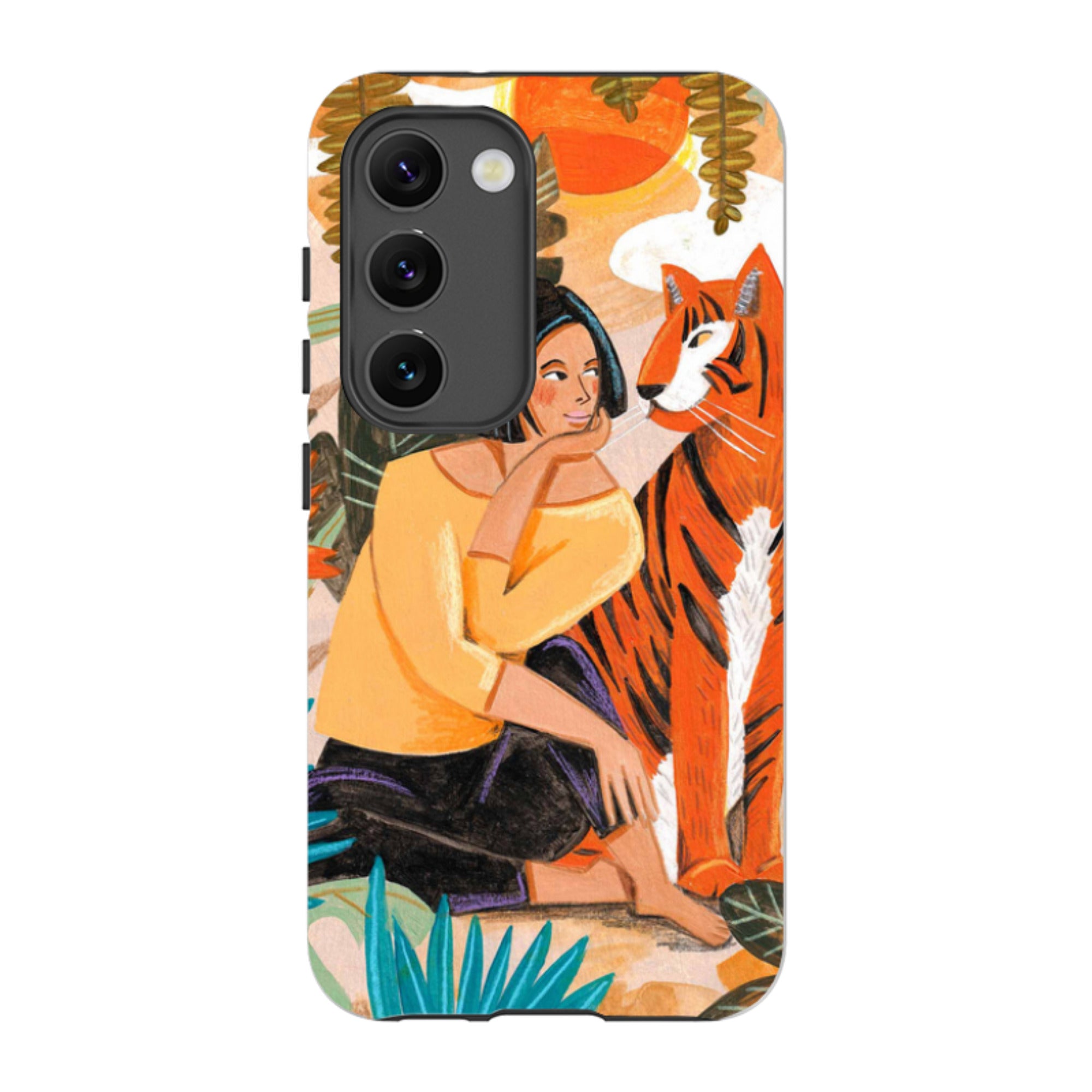 Samsung Tough Case - Hello Tiger By Caroline Bonne Muller