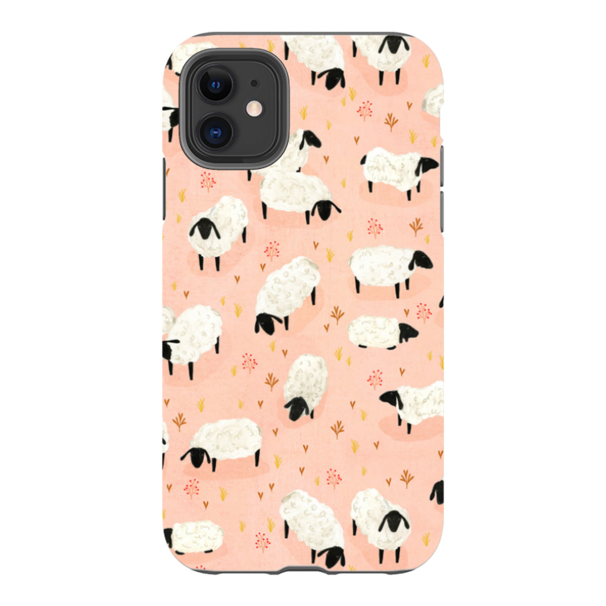iPhone Tough Case - Sheep Pink By Katherine Quinn