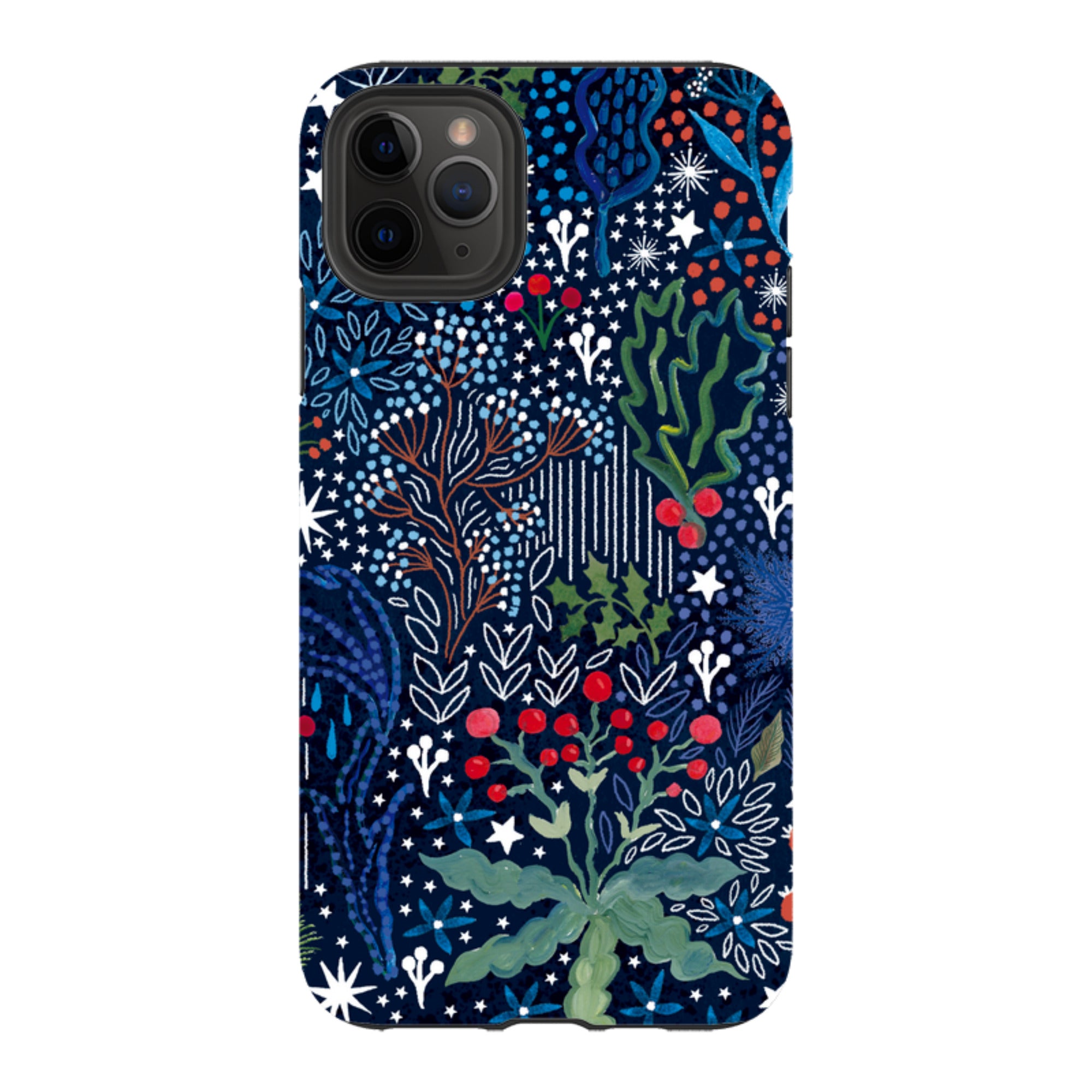 iPhone Tough Case - Winter Flowers I By Emma Frances Grant
