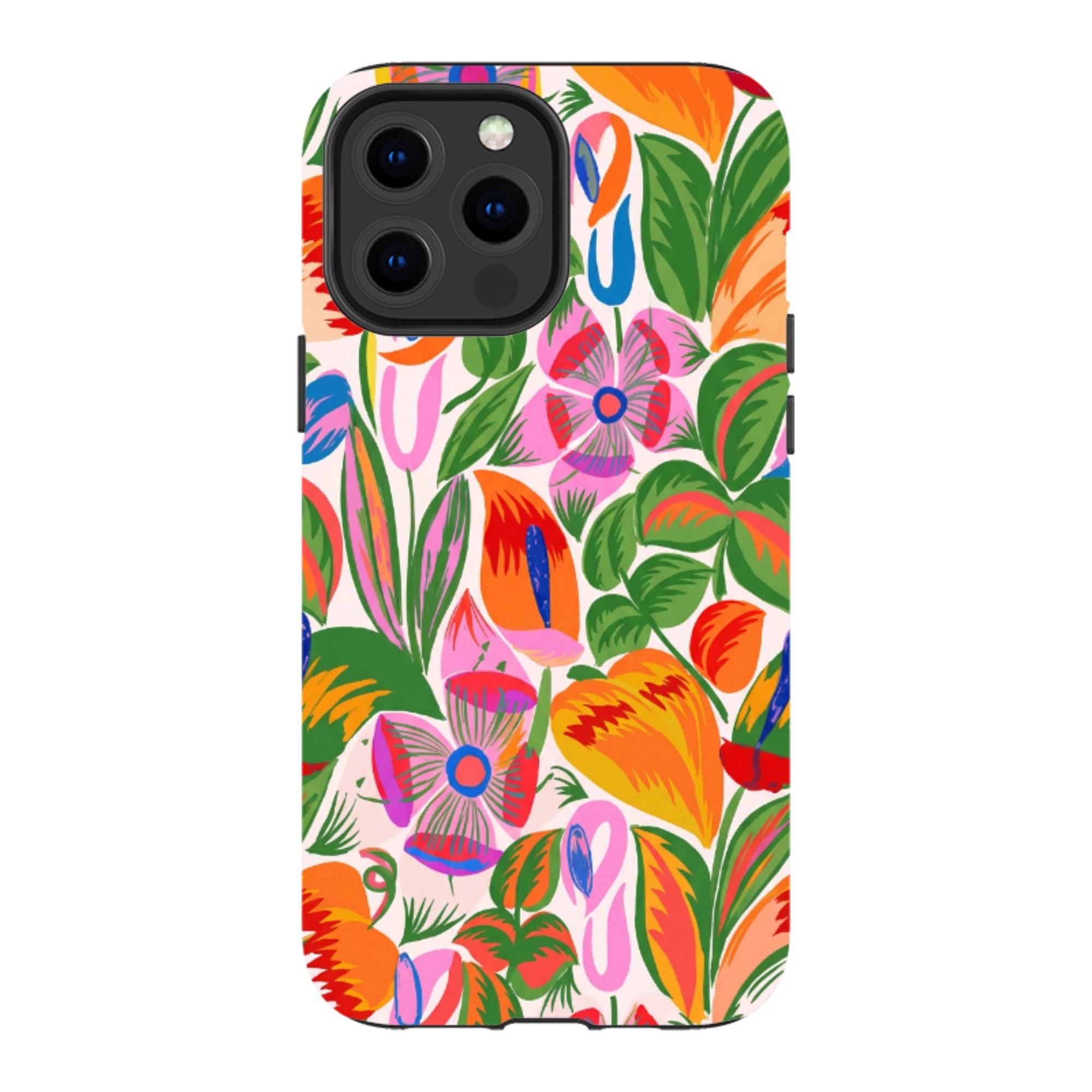 iPhone MagSafe Tough Case - Vintage Tropical Floral