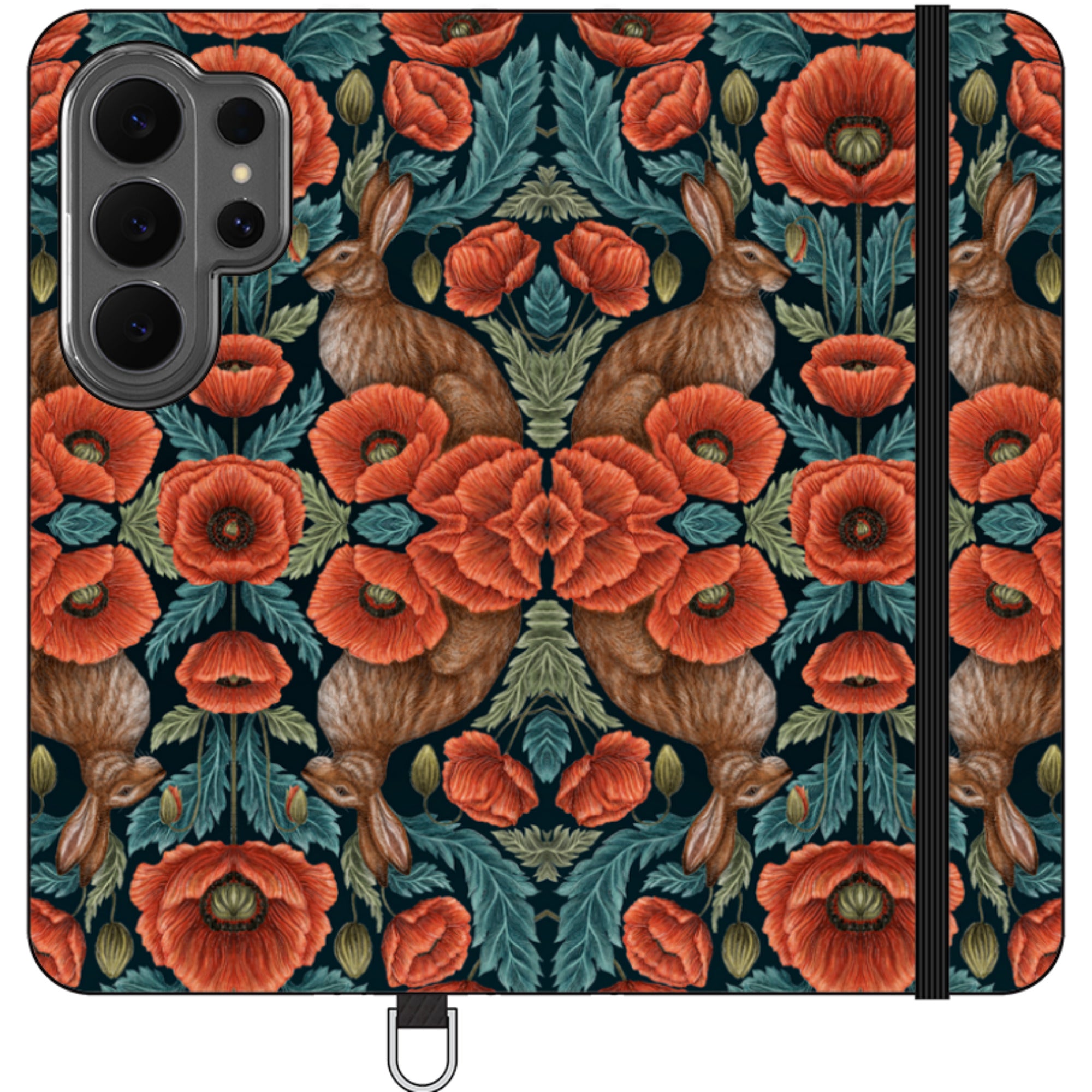 Poppy Red Wallet Case By Catherine Rowe