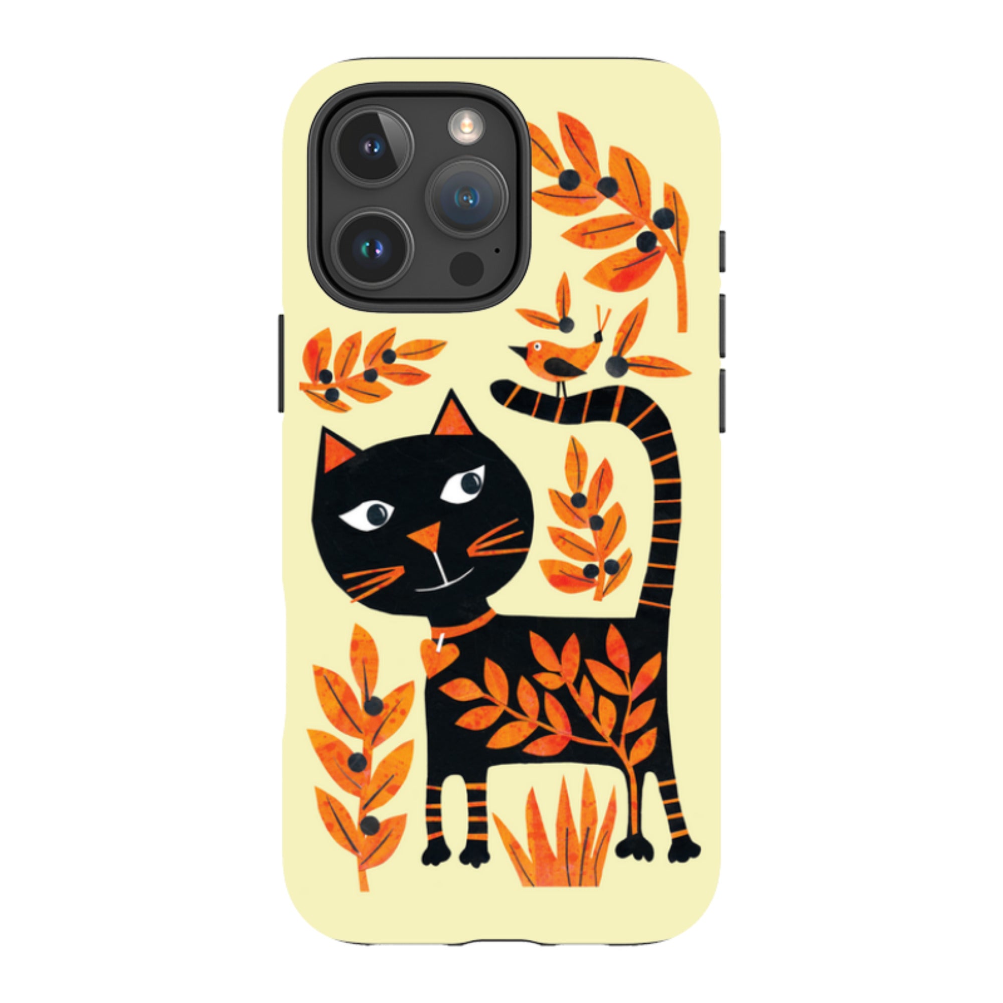 iPhone MagSafe Tough Case - Halloween Folk Cat By Tracey English