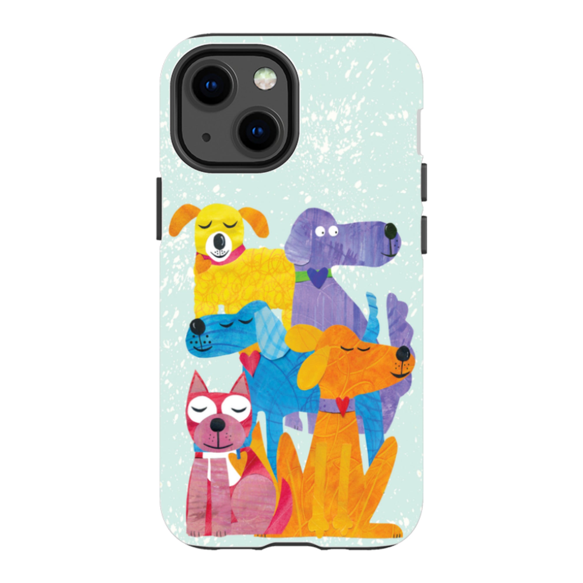 iPhone Tough Case - Patch Work Pups By Tracey English
