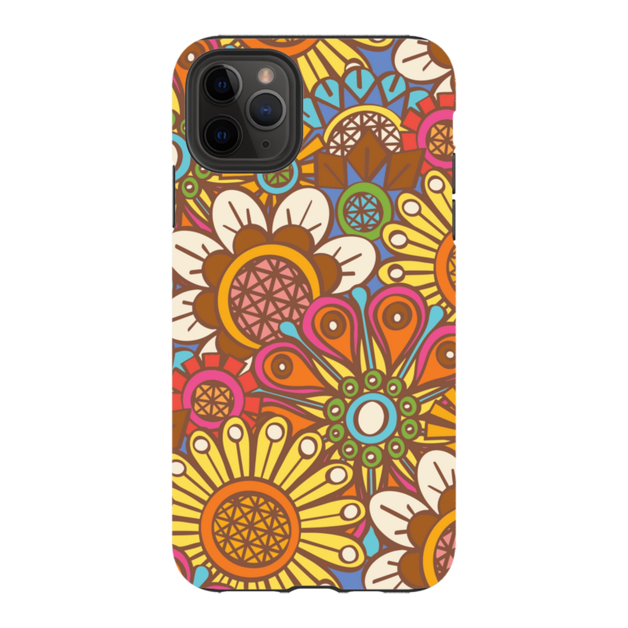 iPhone Tough Case - Retro Posy Brights By Amelia Bowman