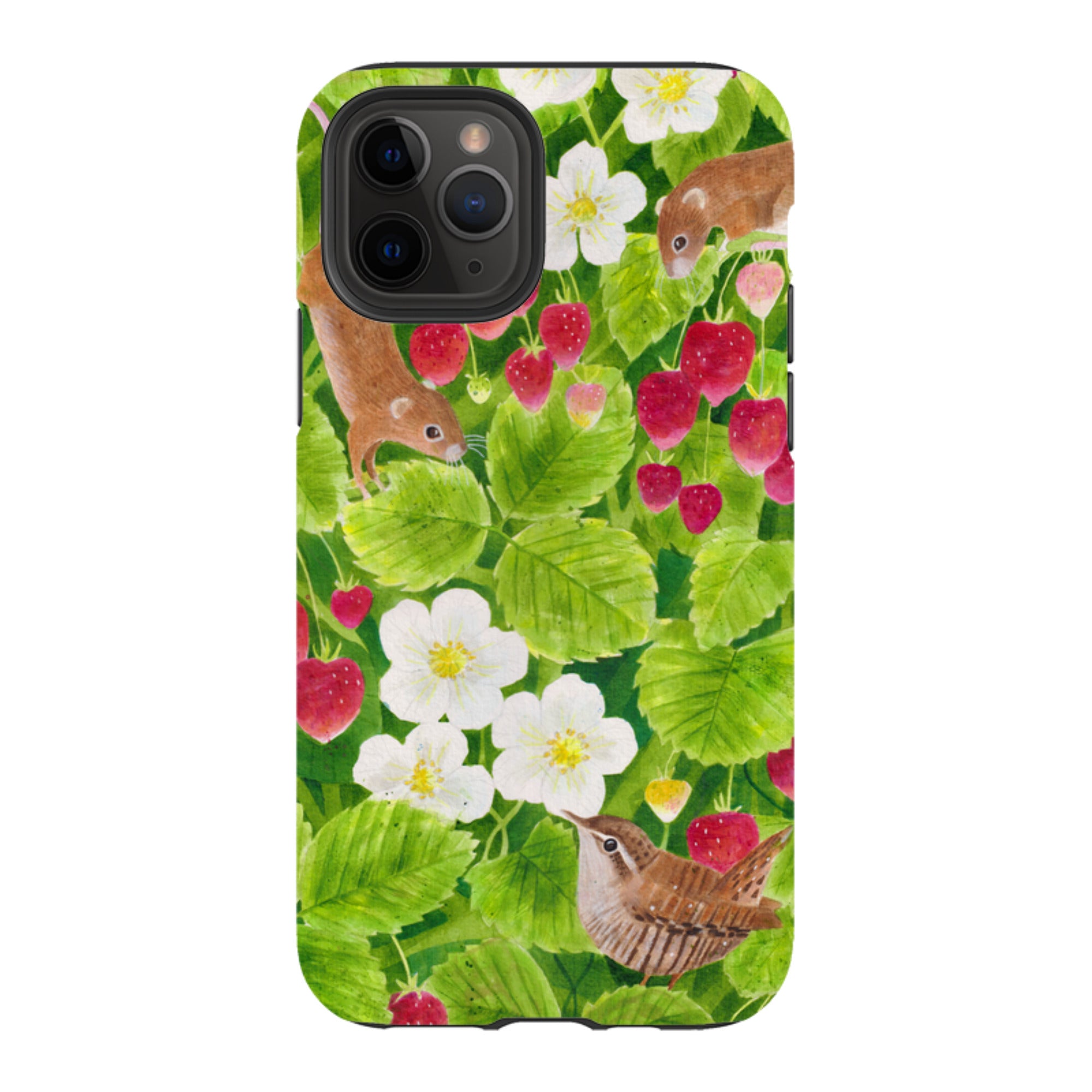 iPhone Tough Case - Strawberry Thieves By Bex Parkin