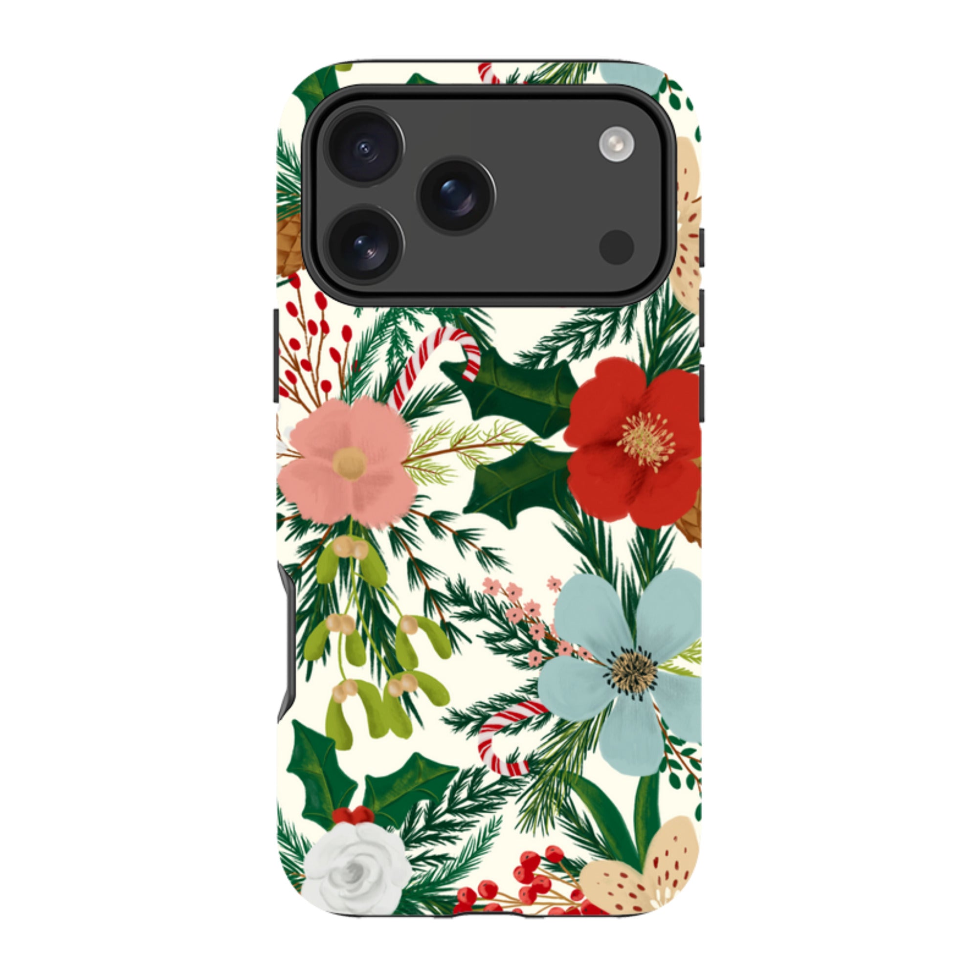 iPhone MagSafe Tough Case - Christmas Florals By Abby Jacobs