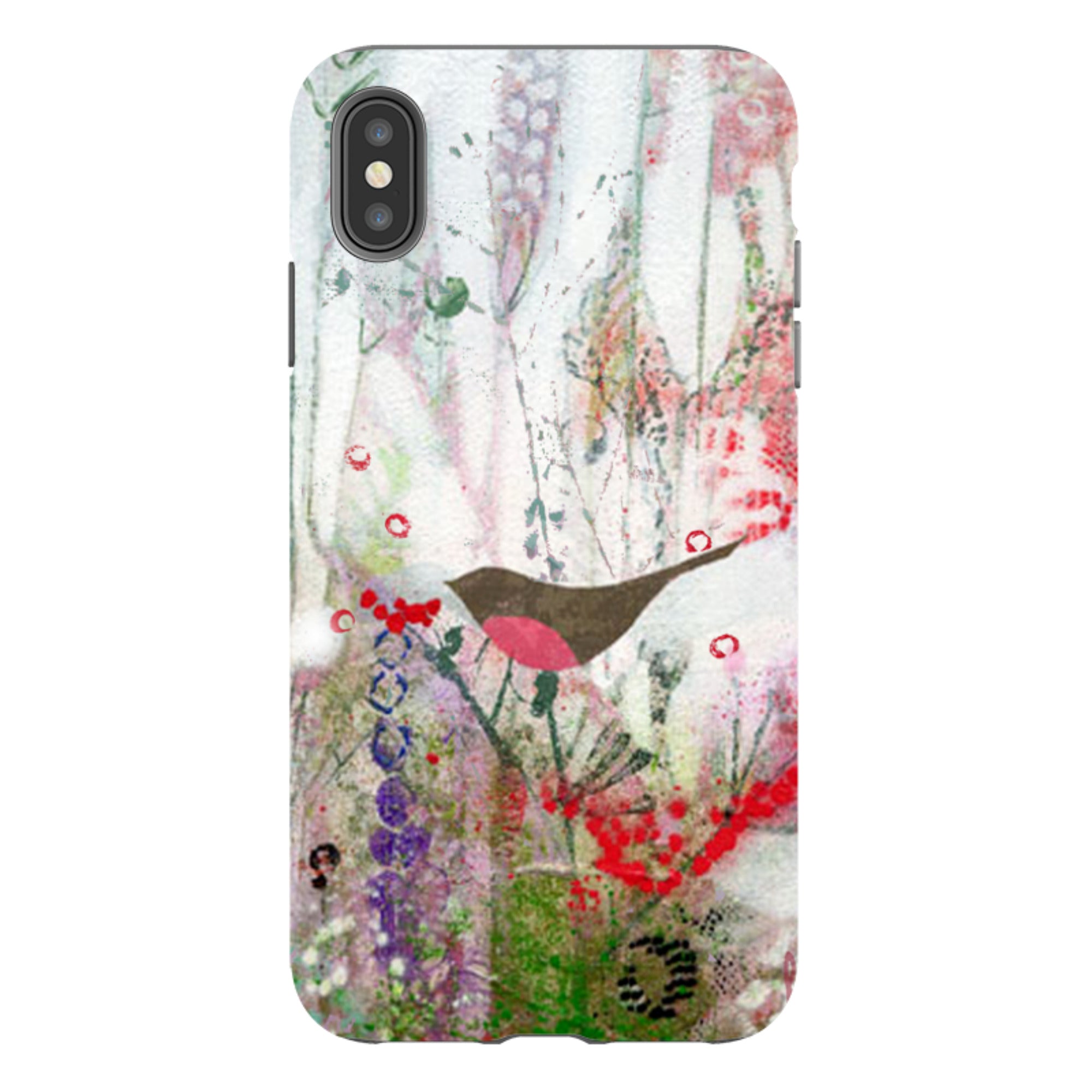 iPhone Tough Case - Robin And Berries By Tiffany Lynch
