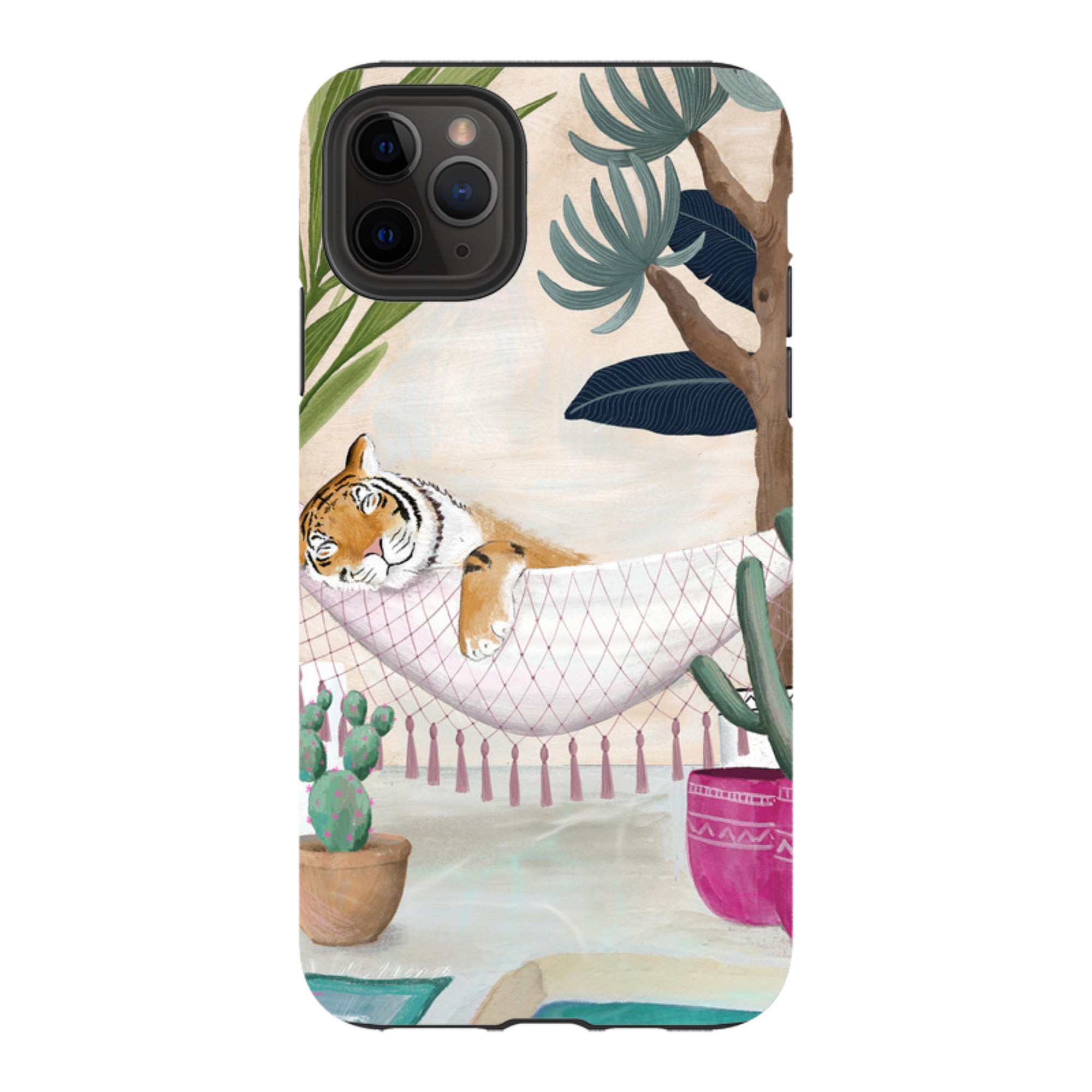 iPhone Tough Case - Tiger Hammock By Bex Parkin