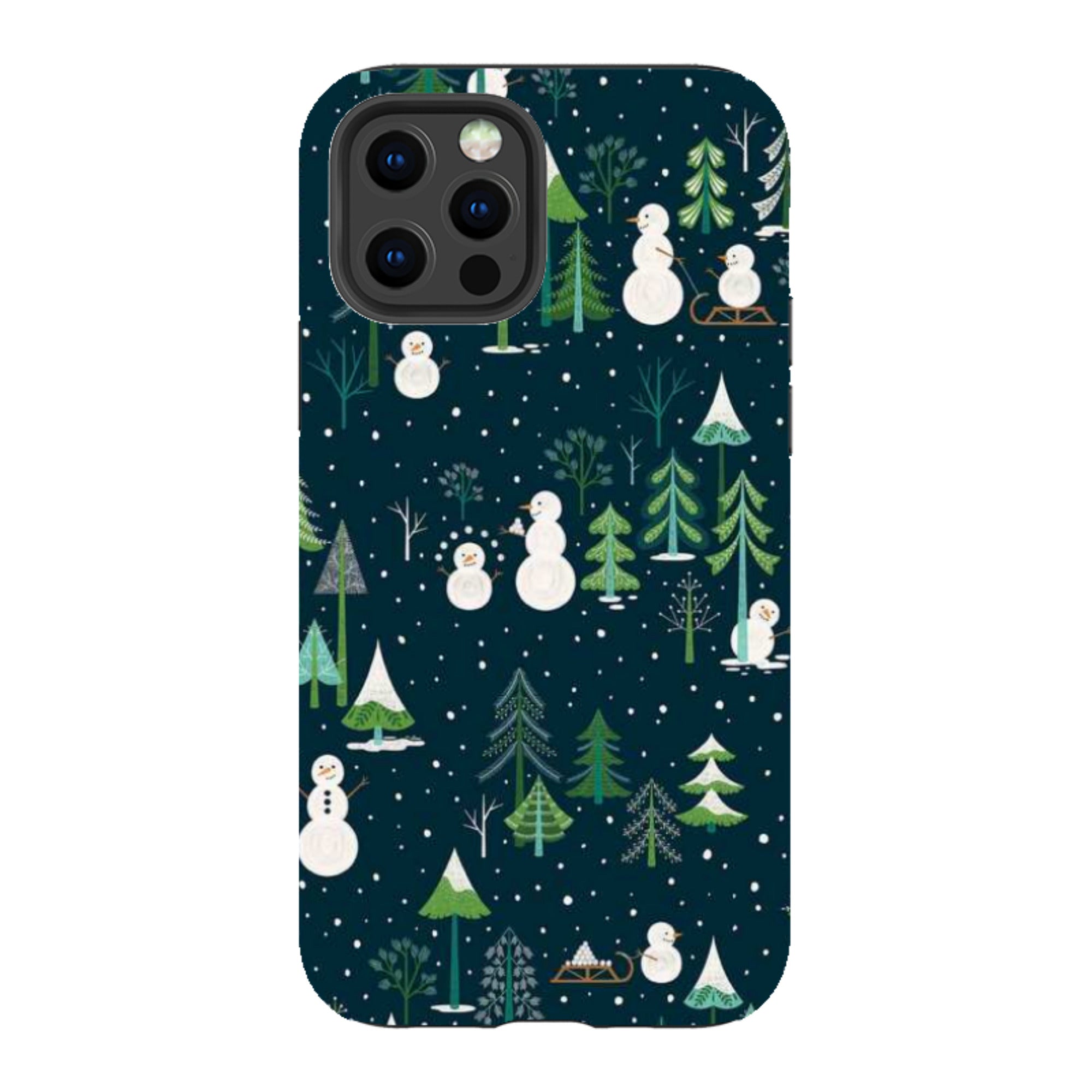 iPhone Tough Case - Snowman Playground By Jenny Zemanek