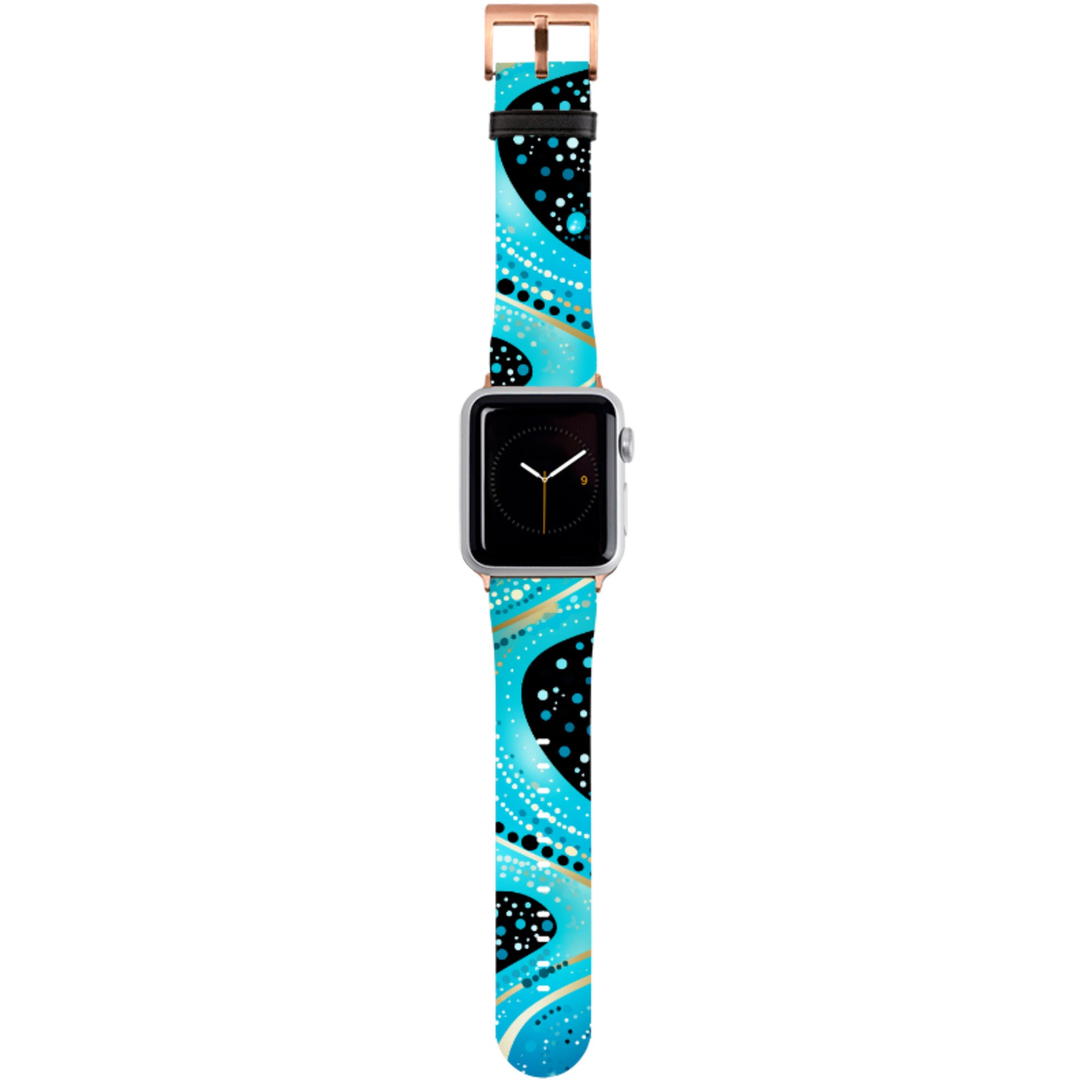 Blue Wave Apple Watch Strap