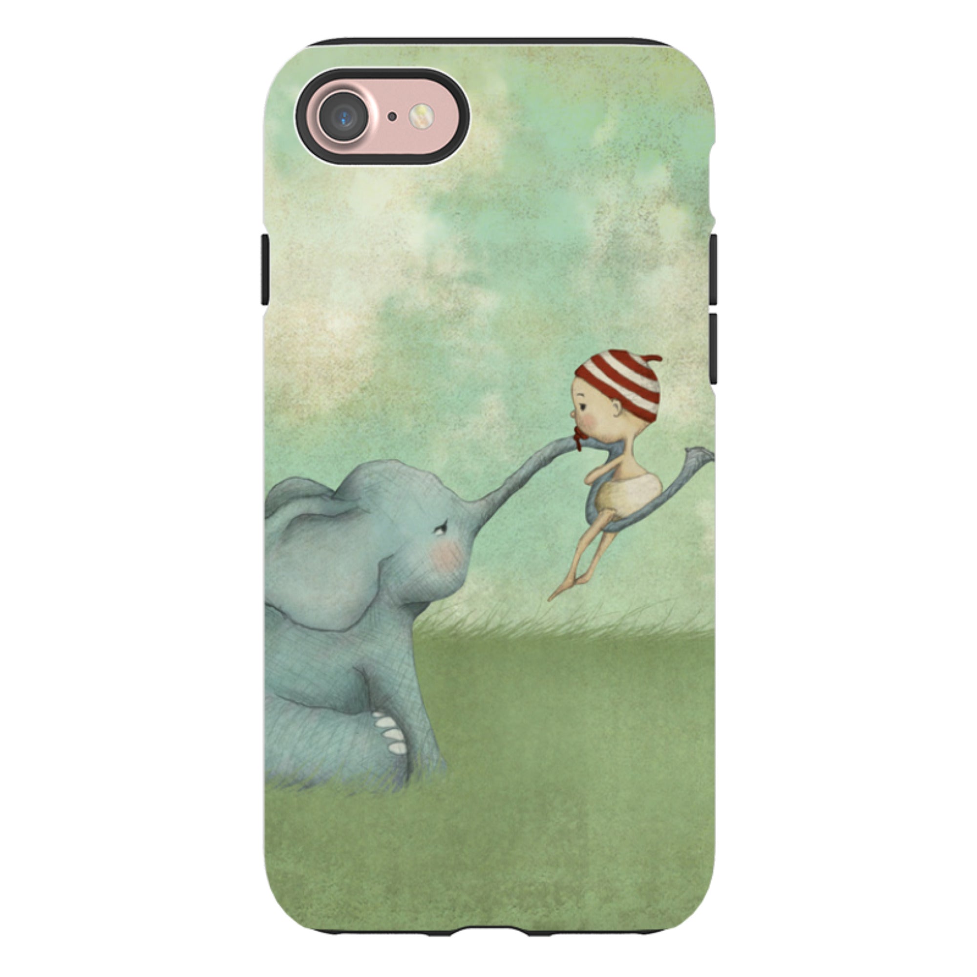 iPhone Tough Case - Elephant Baby By Maja Lindberg