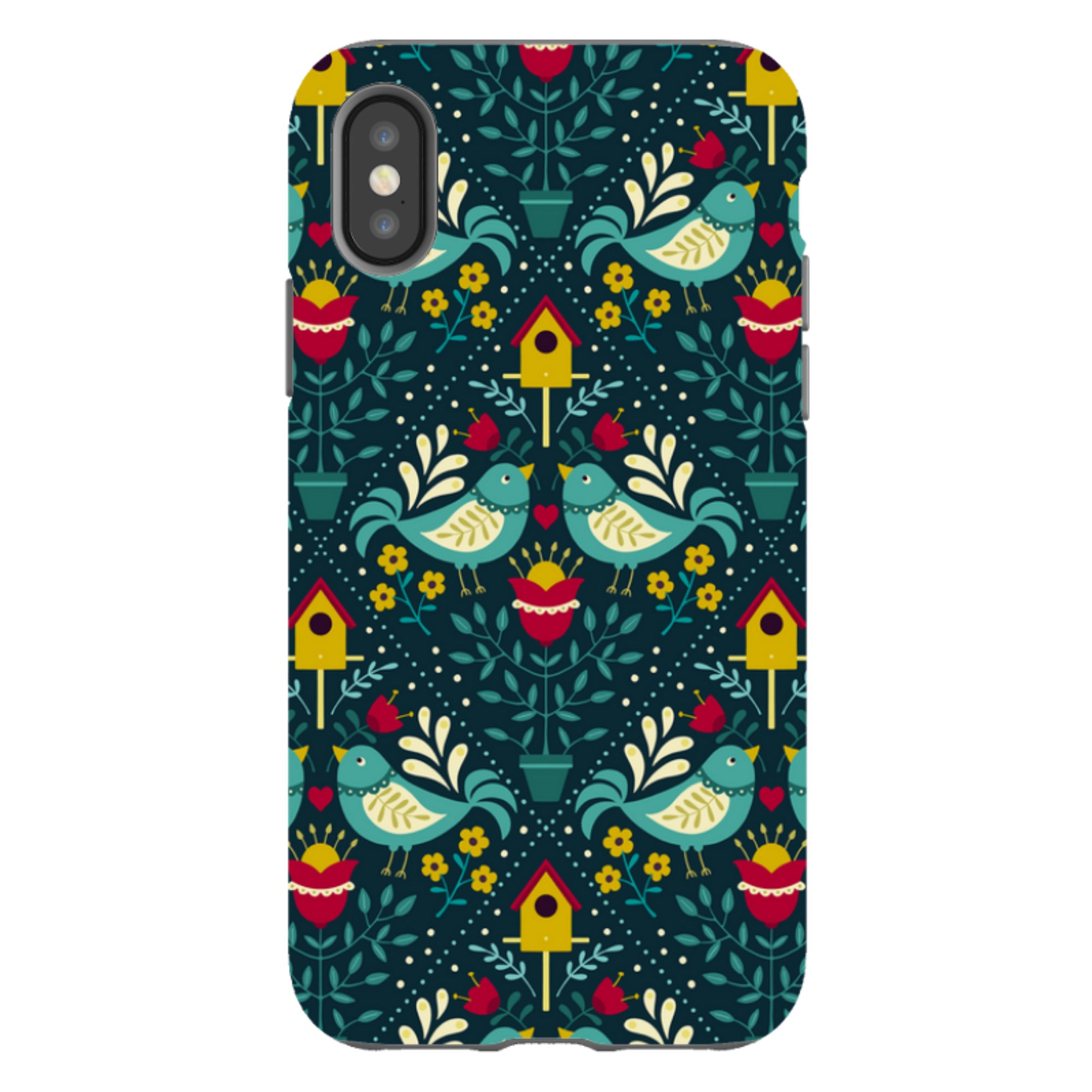 iPhone Tough Case - Bird Pattern VIII By Suzy Taylor