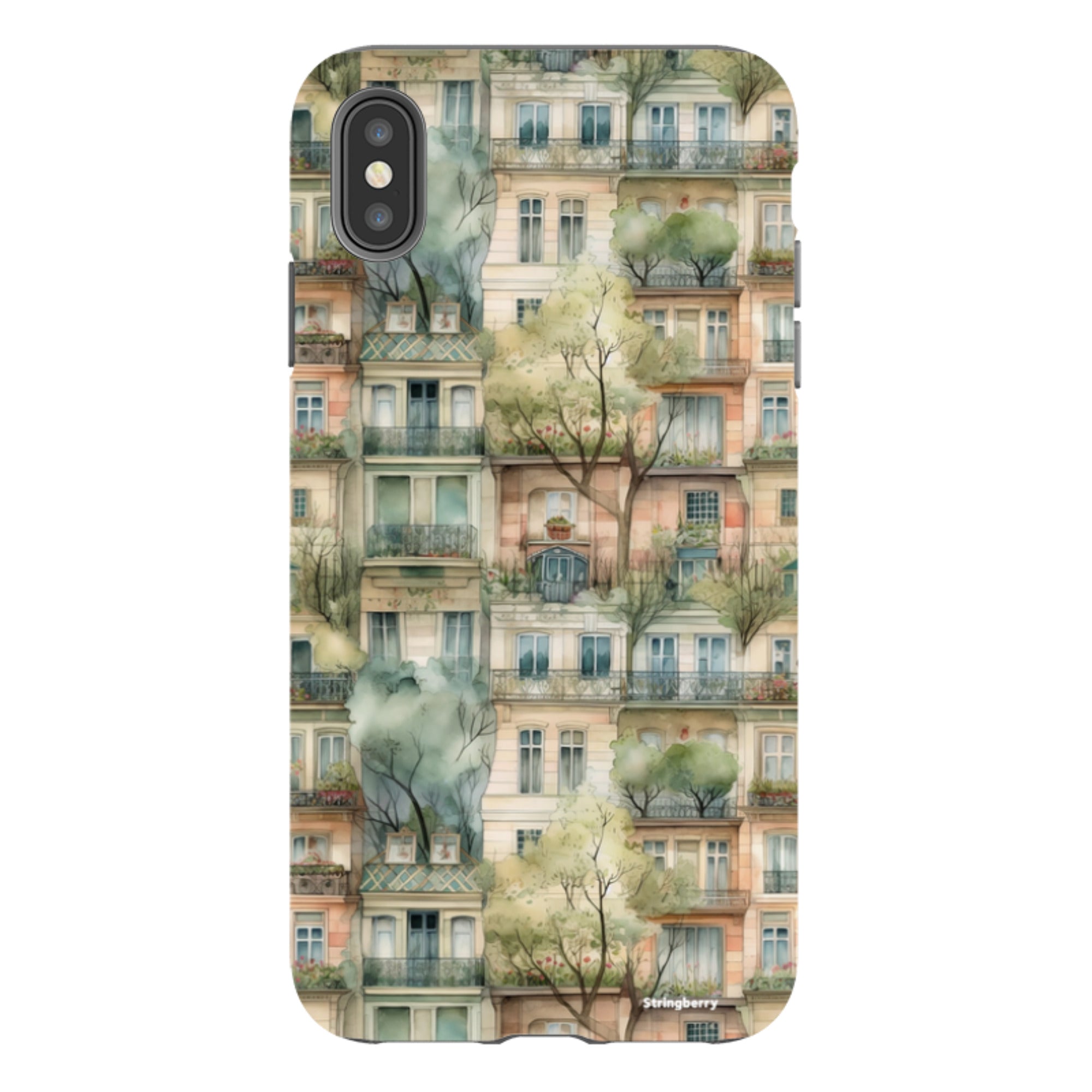 iPhone Tough Case - Montmartre Houses