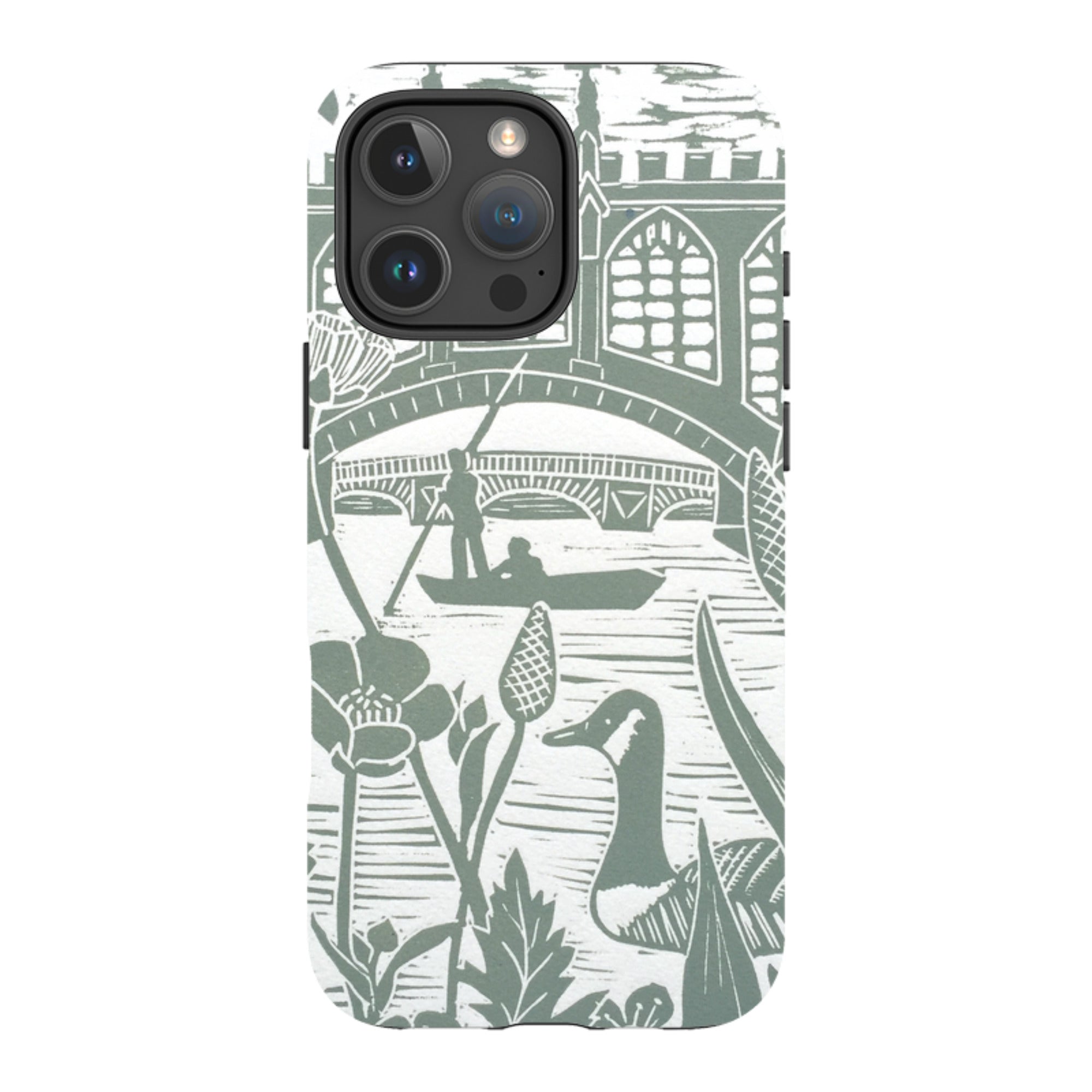 iPhone Tough Case - Punting At Cambridge By Kate Heiss