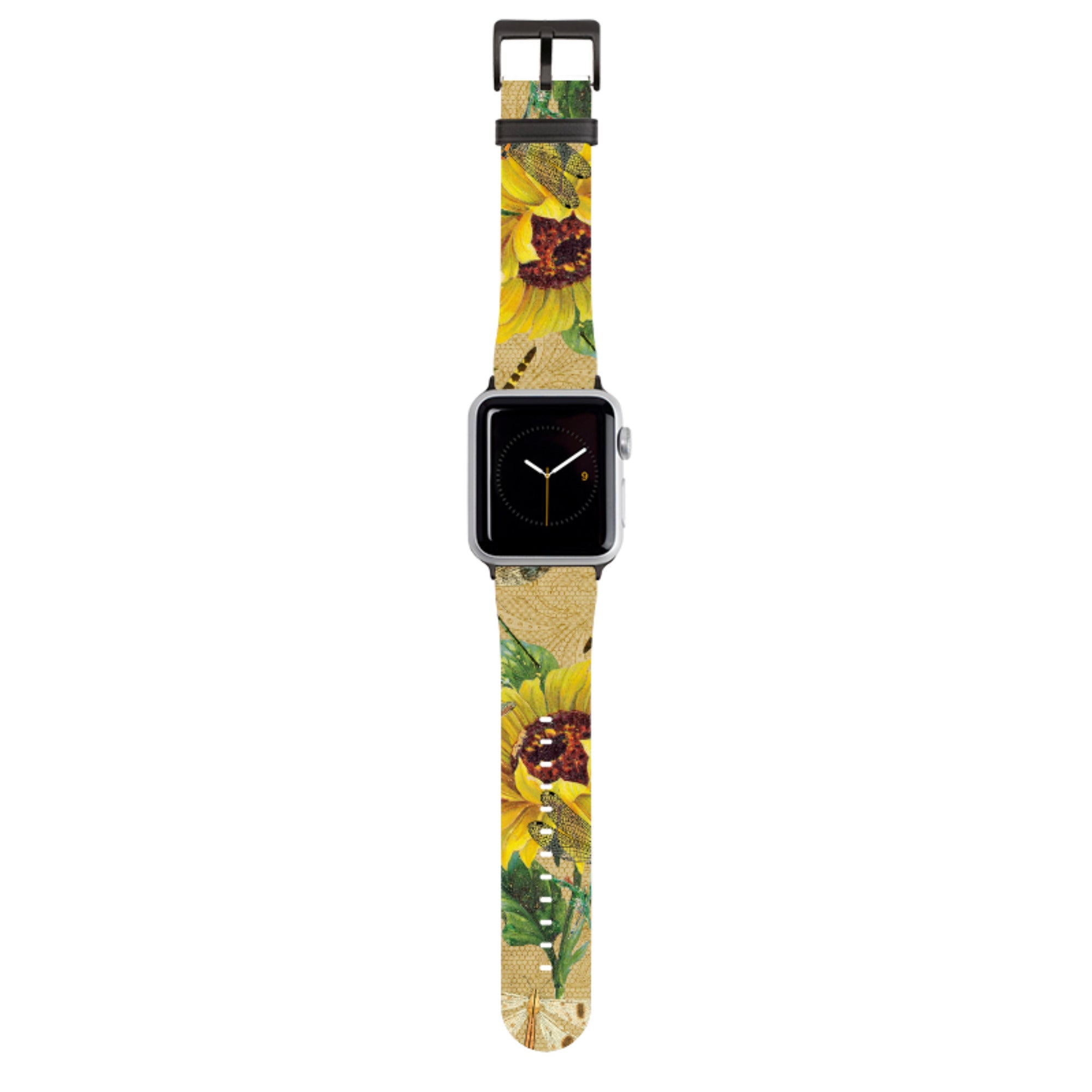 Dragonflies and Sunflower Apple Watch Strap