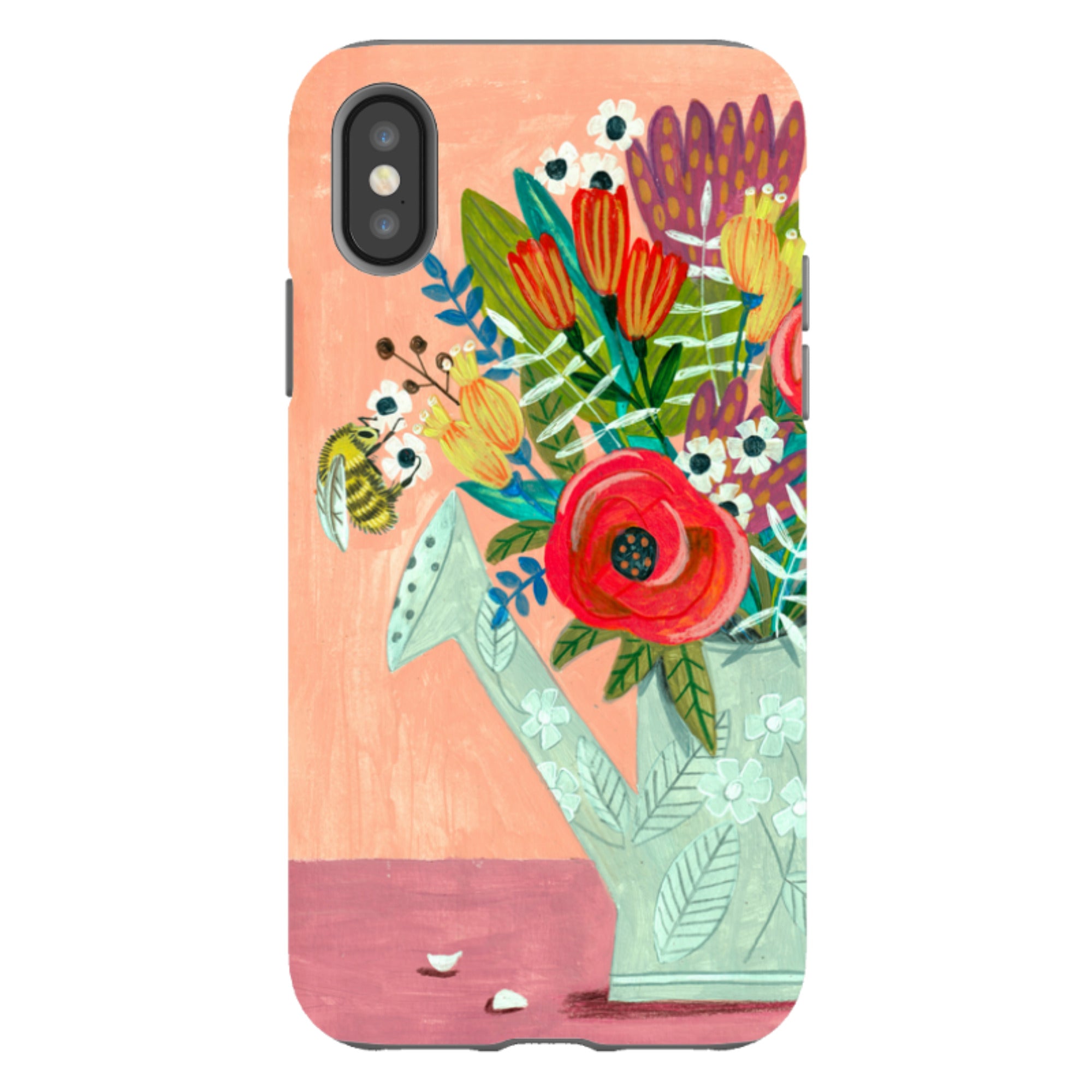 iPhone Tough Case - Watering Can By Caroline Bonne Muller