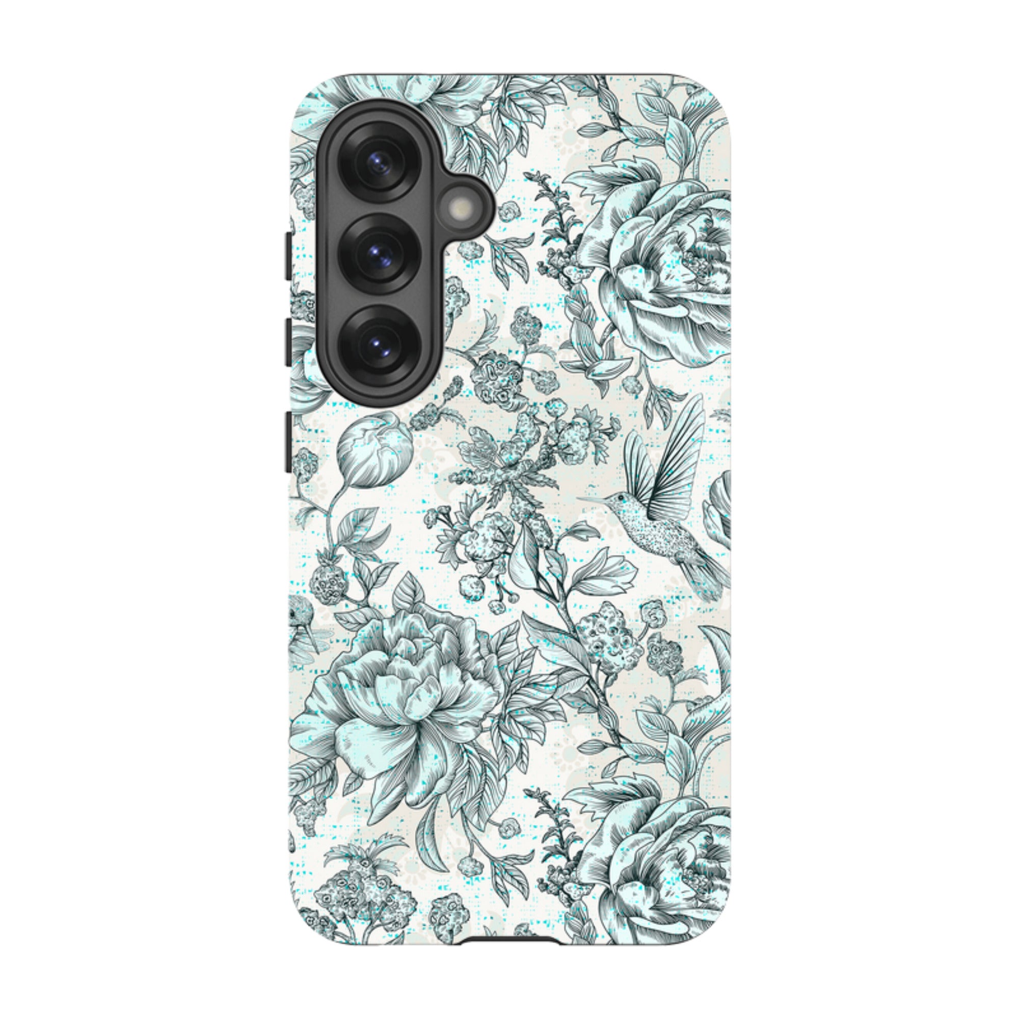 Samsung Tough Case - Blue peonies